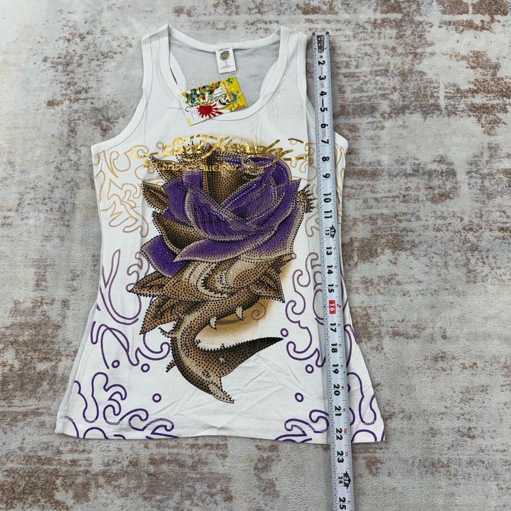 Ed Hardy 2000sVintage Ed Hardy by Christian Audigier Tank Tops Size L / US 10 / IT 46 - 6 Thumbnail