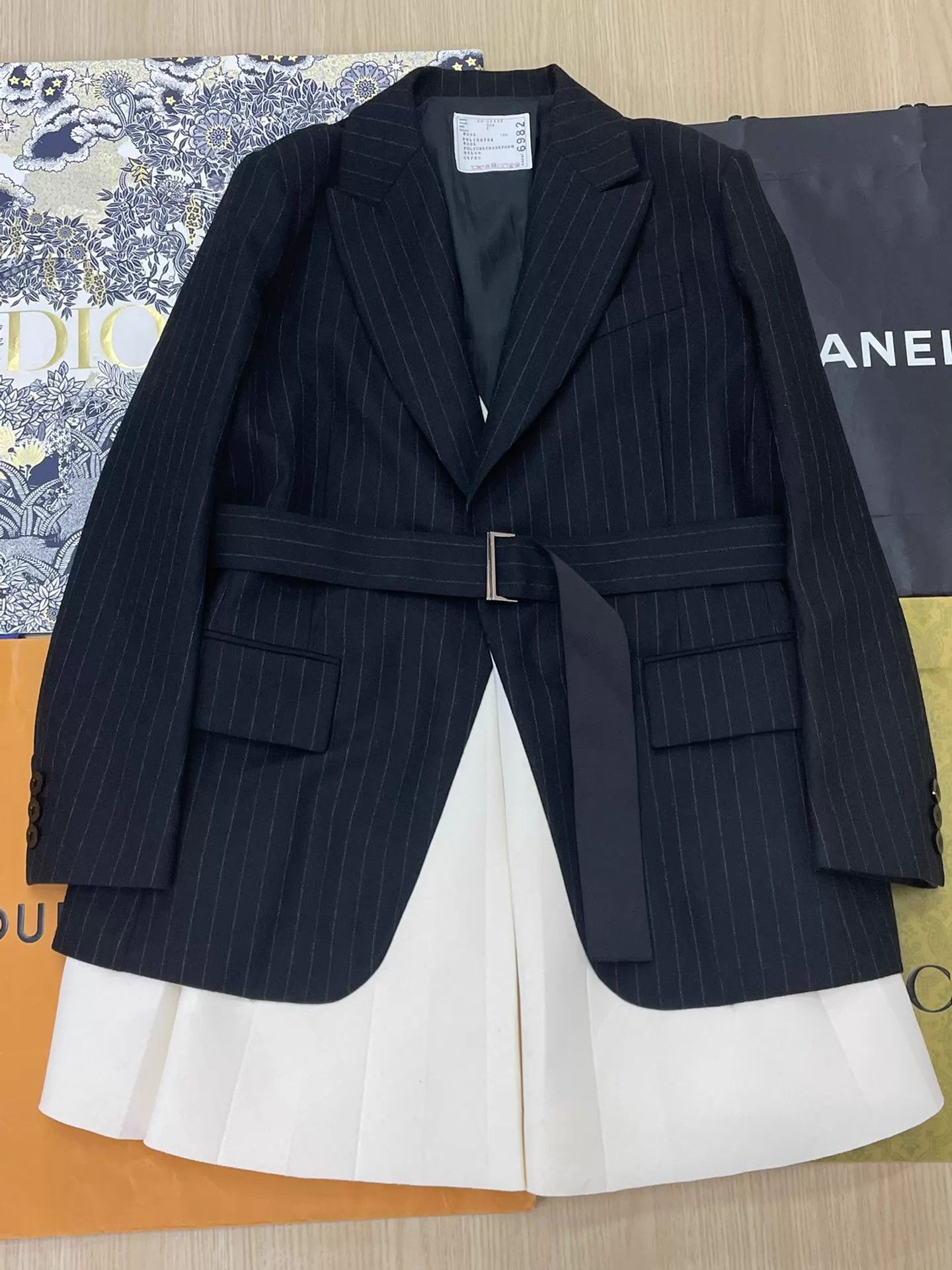 Sacai Sacai Color Blocked Blazer US 2 Size XS / US 0-2 / IT 36-38 - 1 Thumbnail