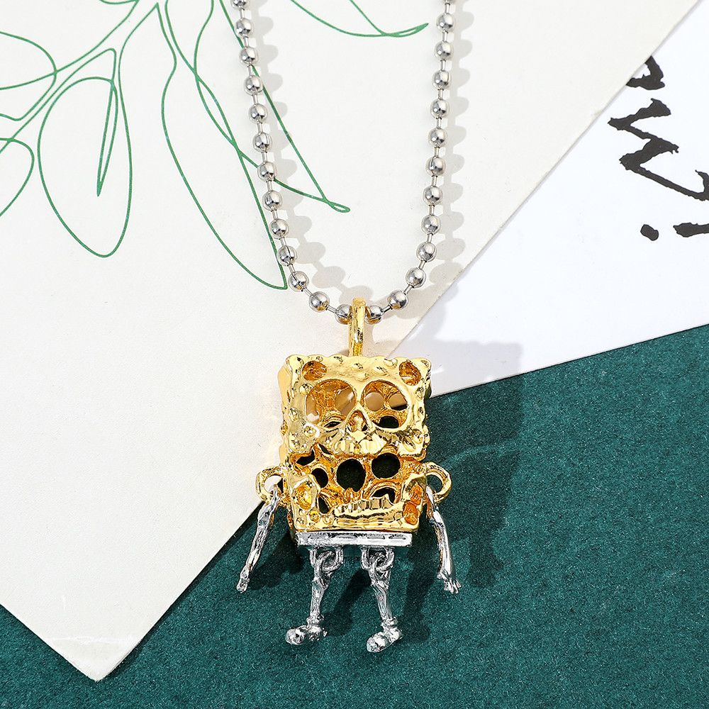 Other SpongeBob SquarePants Skull Pendant Cartoon Necklace Size ONE SIZE - 3 Thumbnail