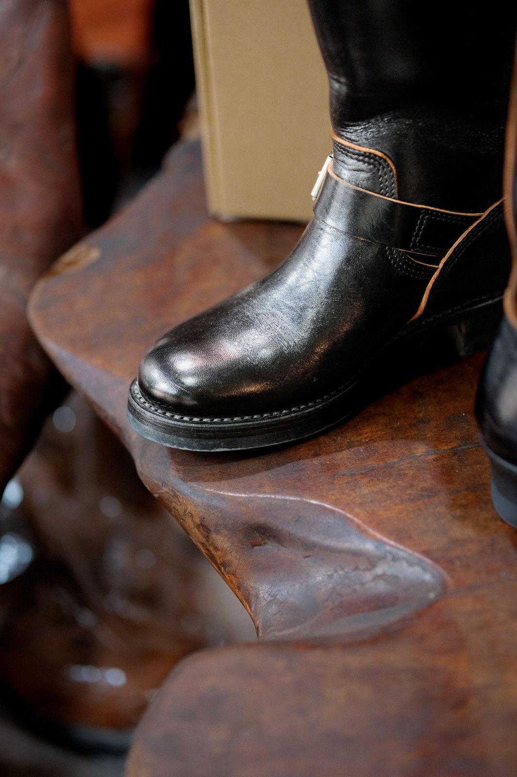John Lofgren Wabash Engineer Shinki Hikaku Horsehide Boot Size US 7 / EU 40 - 6 Thumbnail