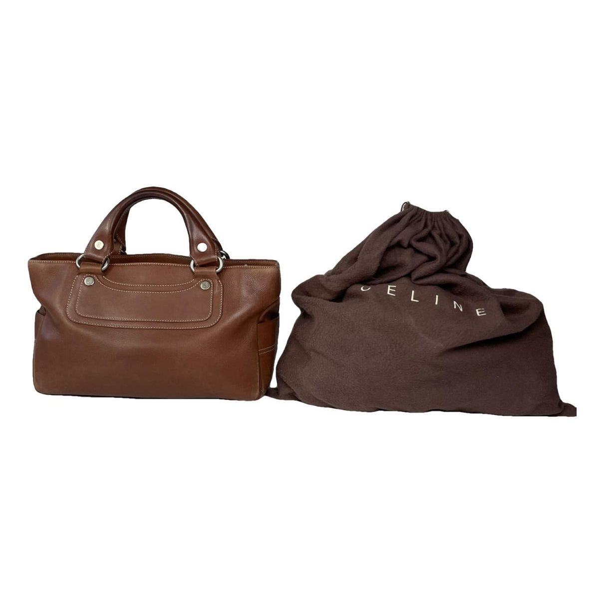 Celine Brown Leather Handbag Size ONE SIZE - 1 Thumbnail