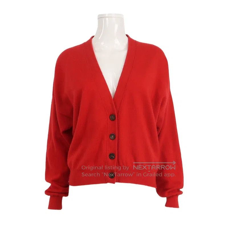 Brunello Cucinelli Brunello Cucinelli Cashmere solid-colored V-neck knitwear Size L / US 10 / IT 46 - 1 Thumbnail