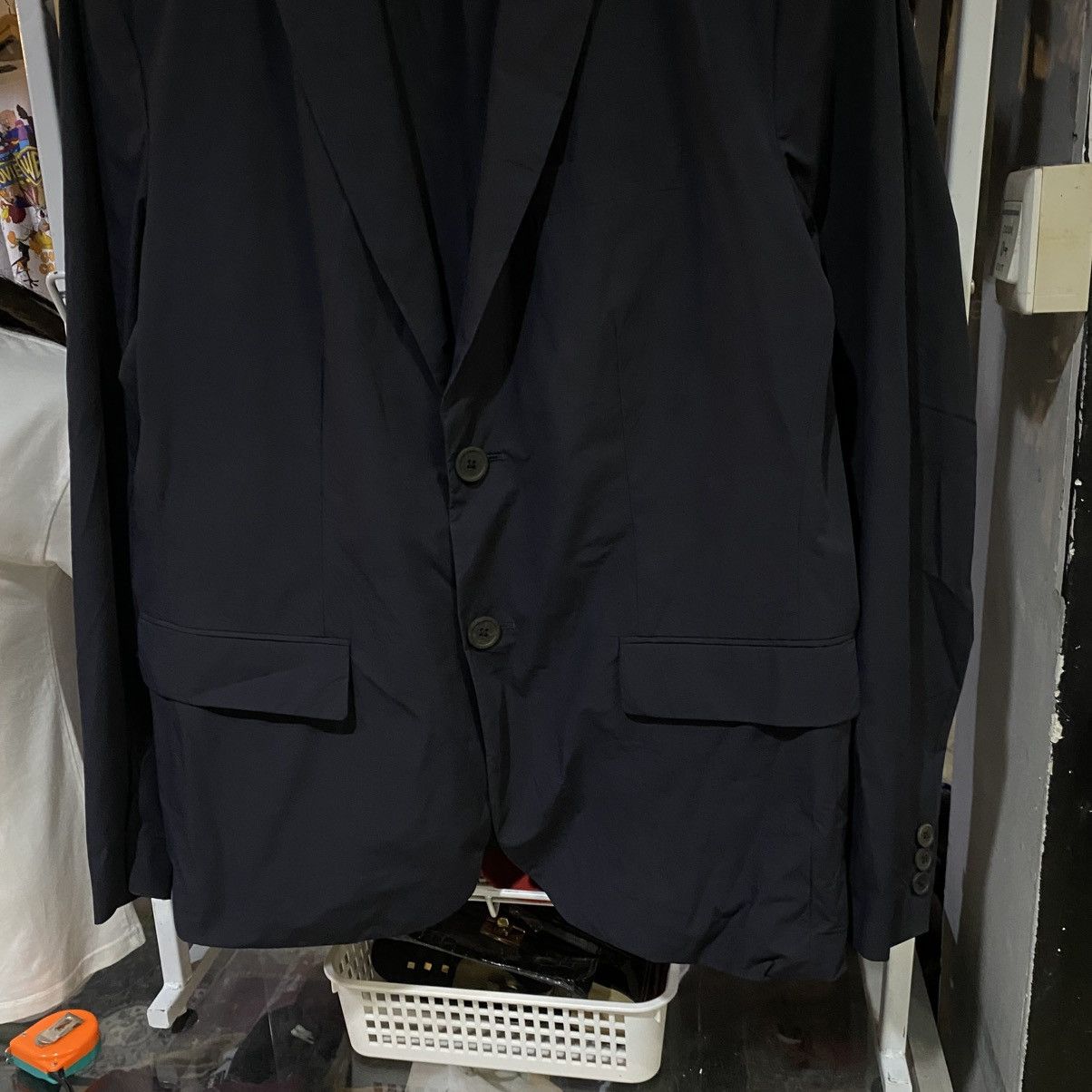 Emporio Armani TRAVEL ESSENTIALS PACKABLE STRETCH NYLON JACKET BLAZER Size US L / EU 52-54 / 3 - 9 Thumbnail