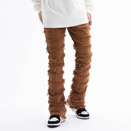 VIBE High street vintage ripped and blasted straight baggy jeans Size US 32 / EU 48 - 3 Thumbnail