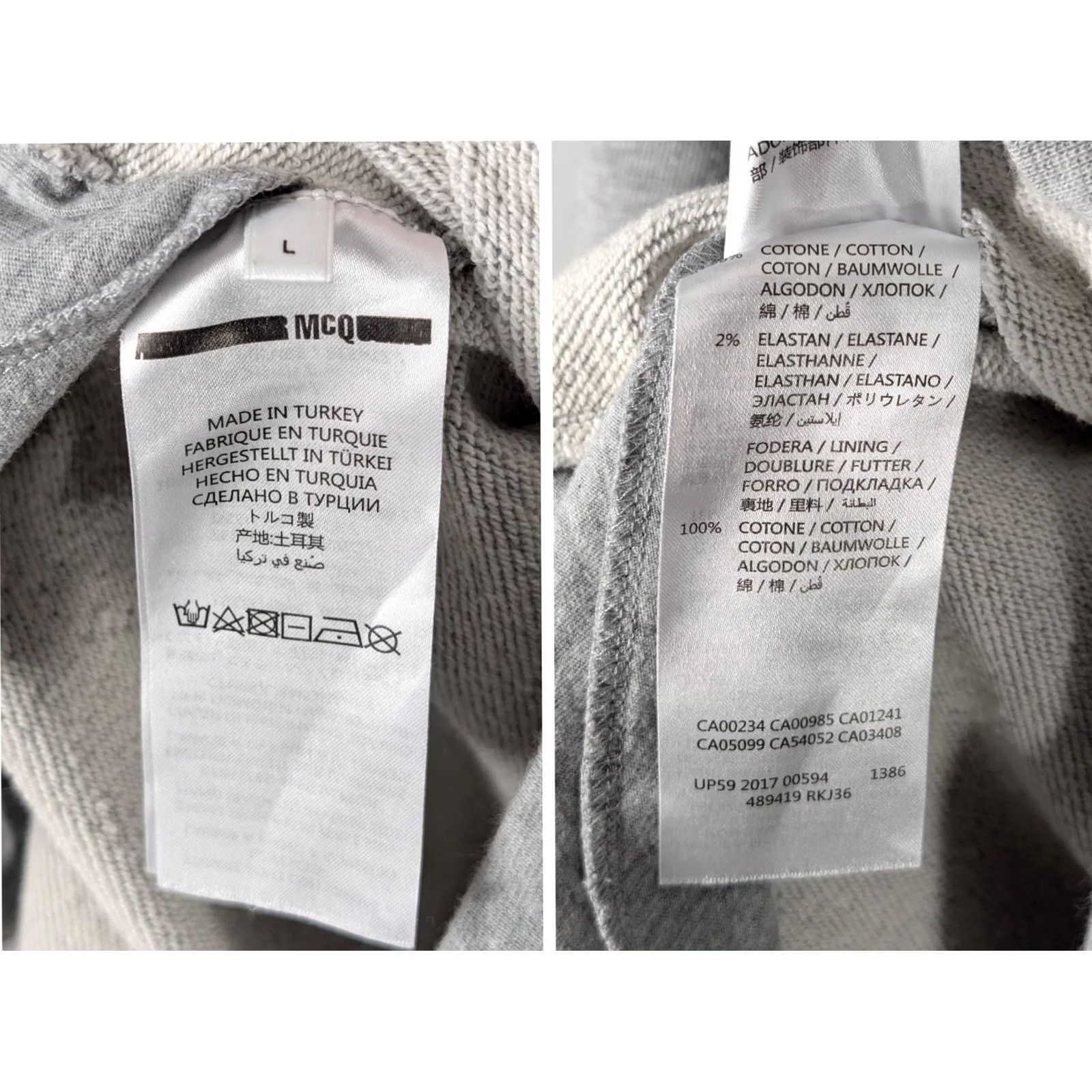 Alexander McQueen McQ Alexander McQueen Hoodie Dress Gray L Men's Pullover Long Sleeve Death Metal Doom Cult Rituals 2017 Geometric Pentagram Size US L / EU 52-54 / 3 - 5 Thumbnail