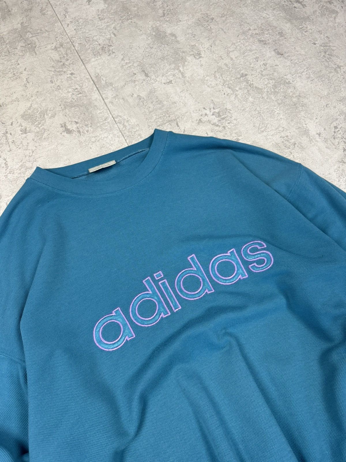 Adidas Vintage 90s RARE Men's ADIDAS Big Logo Blue Tracksuit Size L Size US L / EU 52-54 / 3 - 7 Thumbnail