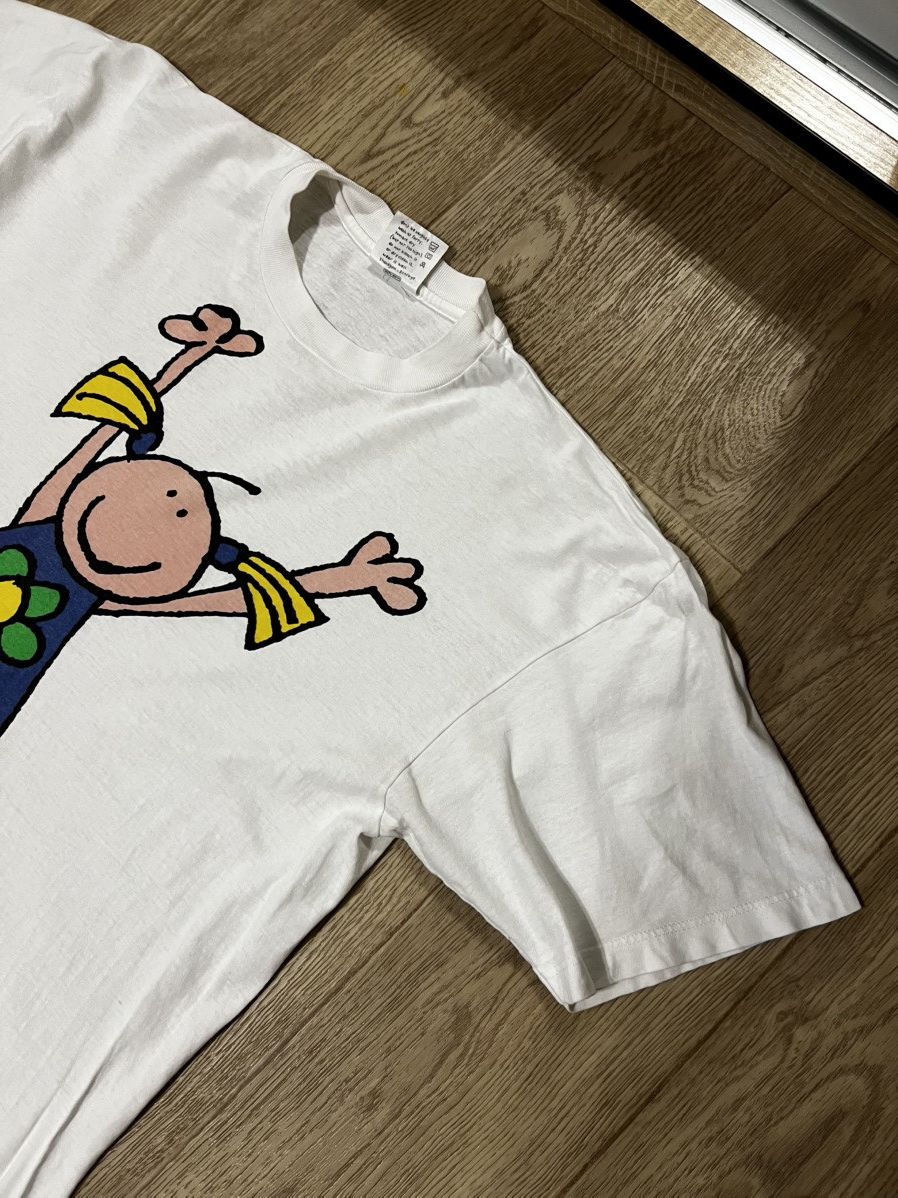 Vintage Vintage Bang On The Door Happy Art Print T shirt Tee Size US XL / EU 56 / 4 - 2 Thumbnail