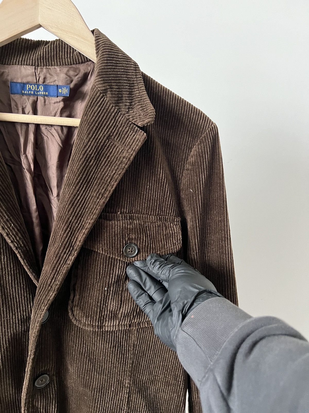 Polo Ralph Lauren × Ralph Lauren × Vintage Vintage Polo Ralph Lauren Corduroy Blazer Size S / US 4 / IT 40 - 14 Thumbnail