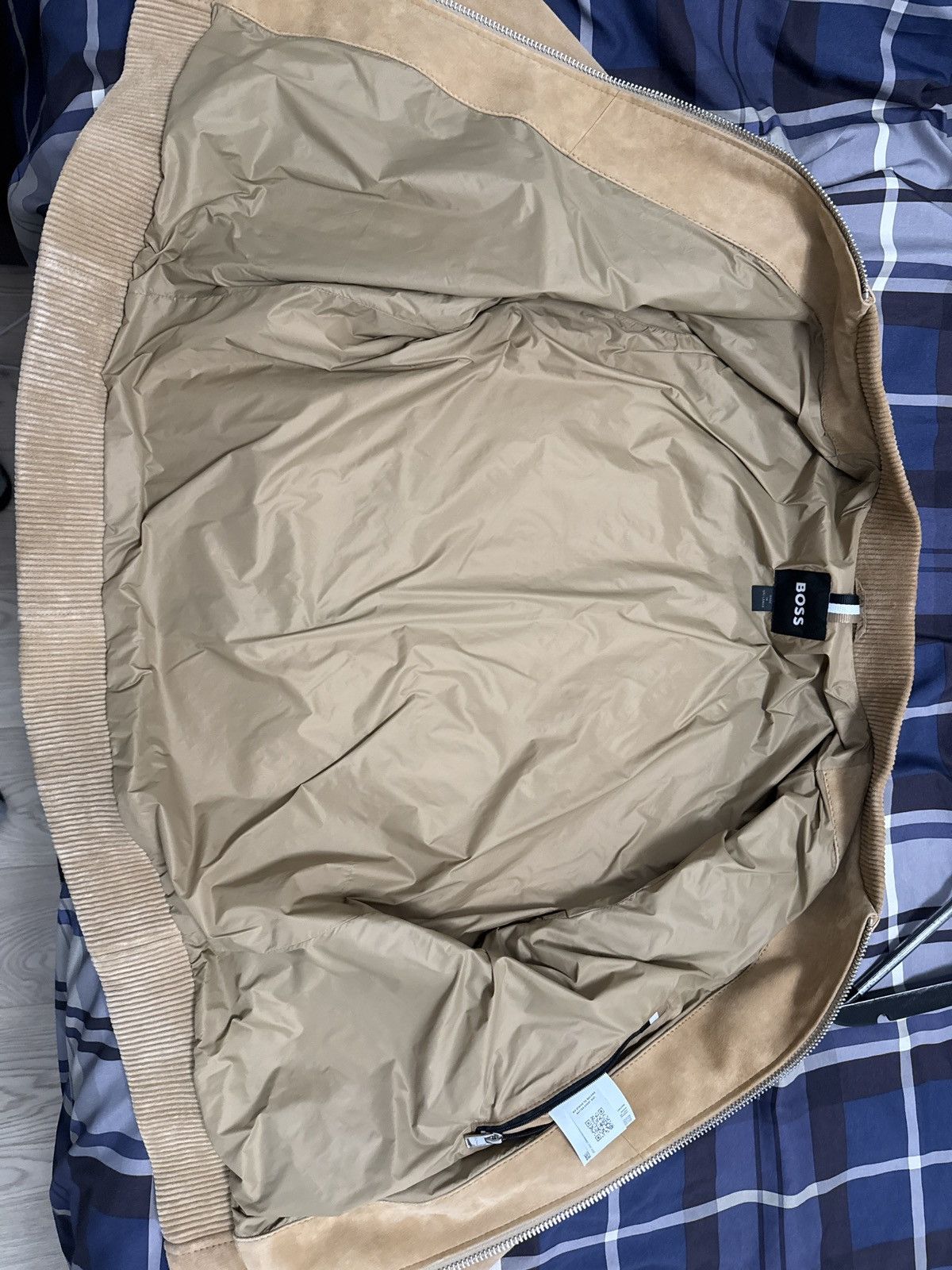 Hugo Boss Bomber Style Suede Jacket Size US M / EU 48-50 / 2 - 2 Thumbnail