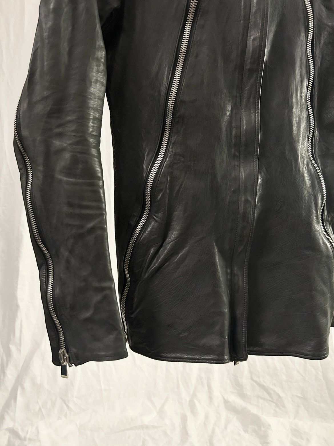 Incarnation Incarnation Zipper Sleeve Leather Jacket Size US S / EU 44-46 / 1 - 7 Thumbnail