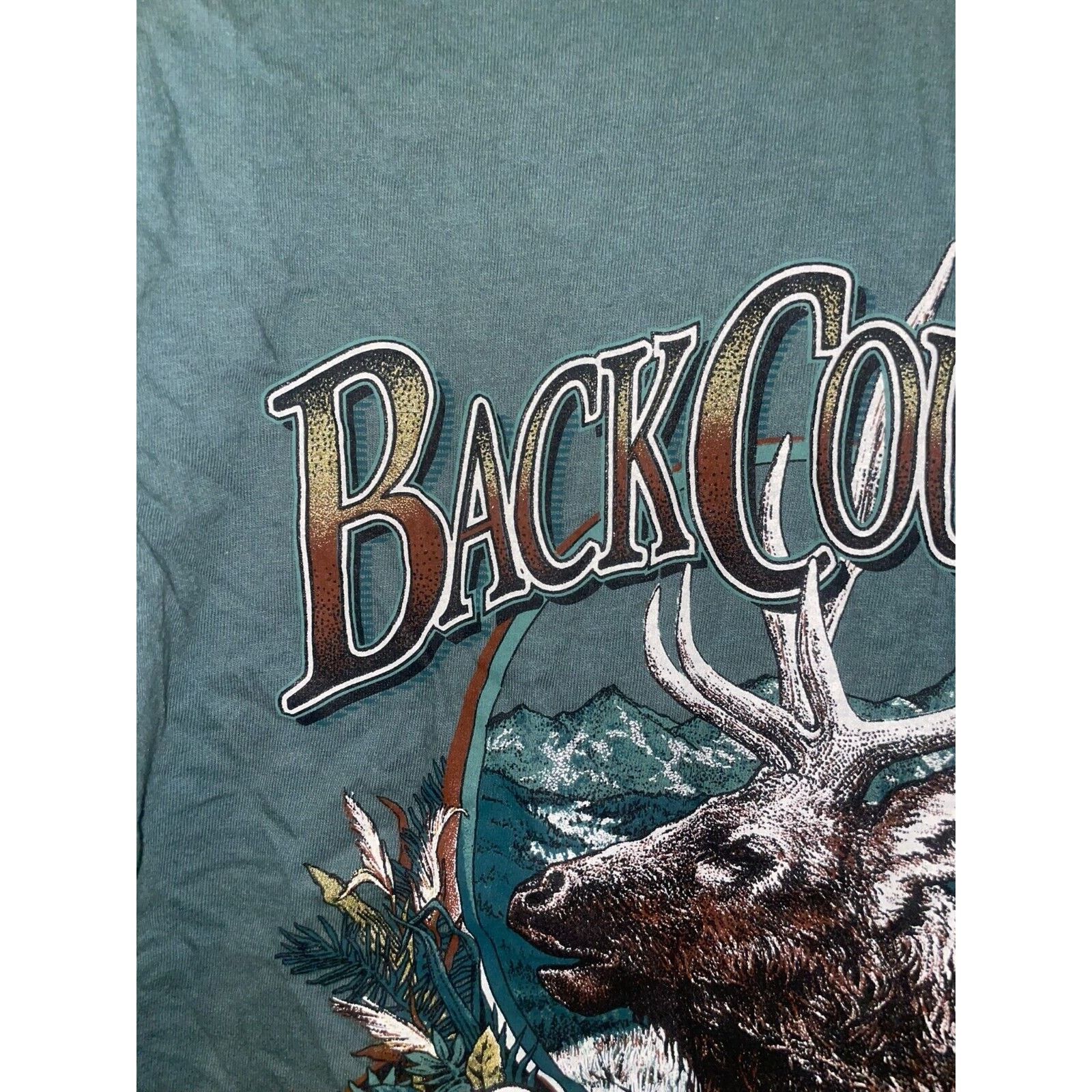 Vintage Vintage Montana Back Country Outfitters Shirt Elk Tee 90s L Size US L / EU 52-54 / 3 - 8 Thumbnail