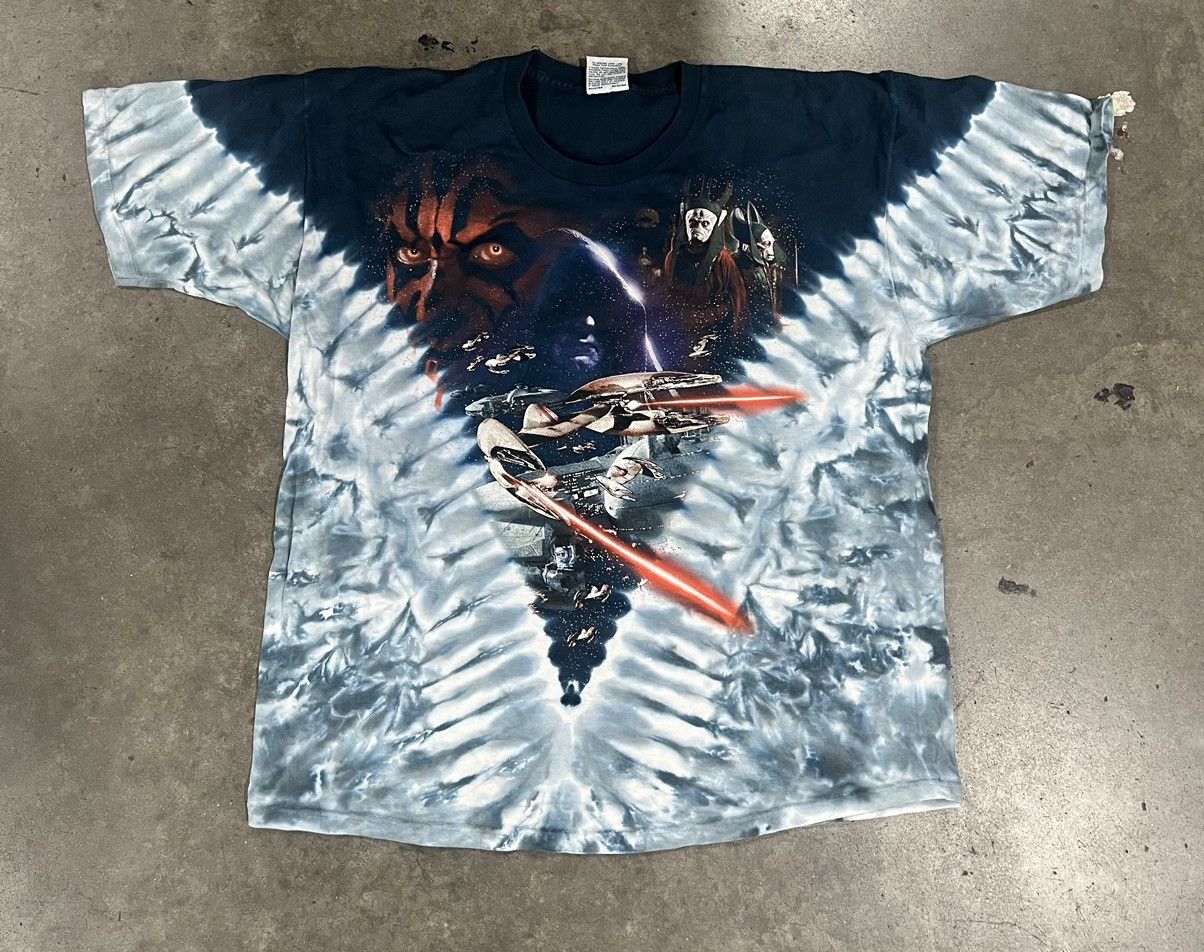 image of Liquid Blue x Star Wars VTG Star Wars Episode 1 Phantom Menace Tie Dye Xl, Men's