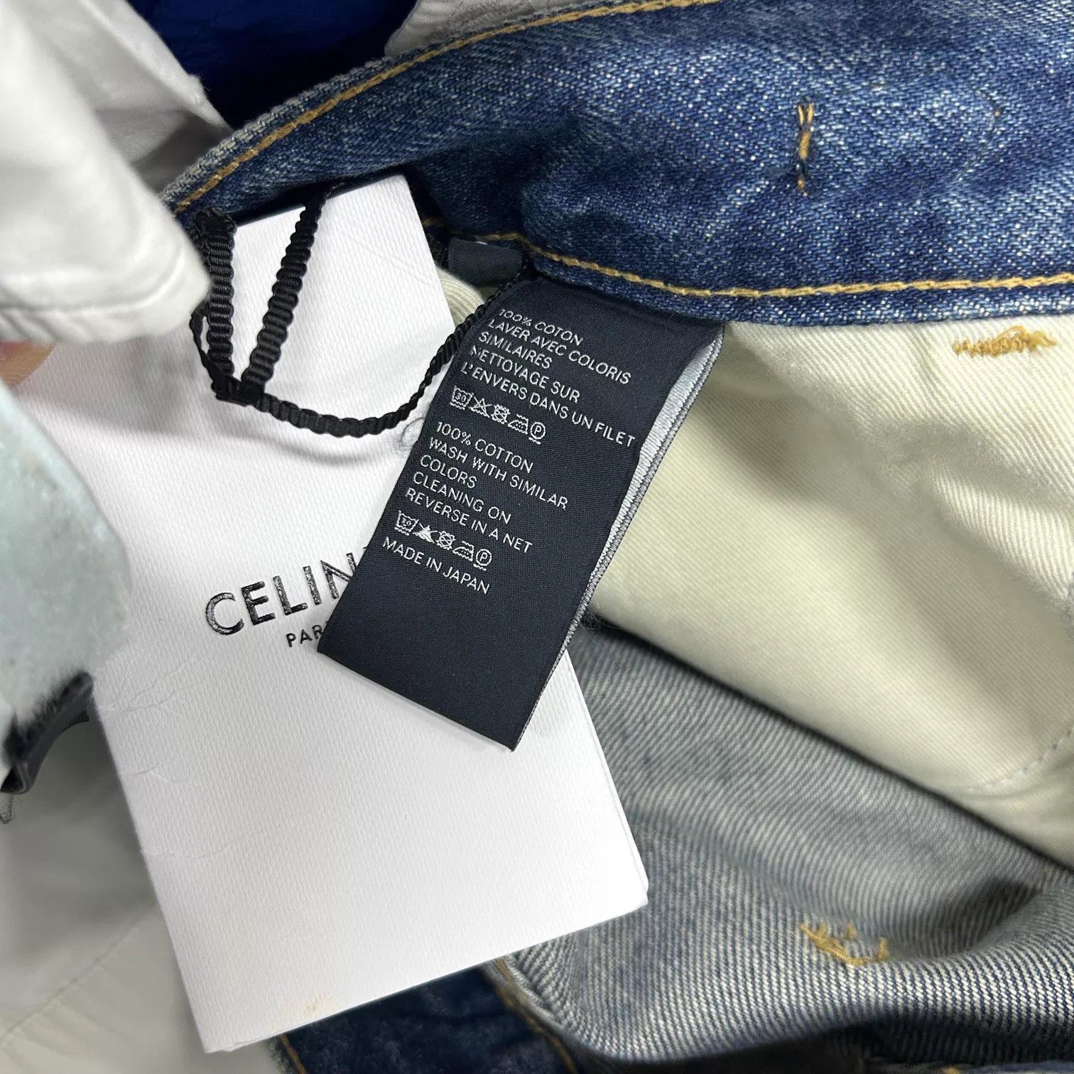 Celine Celine Triomphe Gold Hardware Jeans 26 New w/ Tags Size 26" / US 2 / IT 38 - 4 Thumbnail