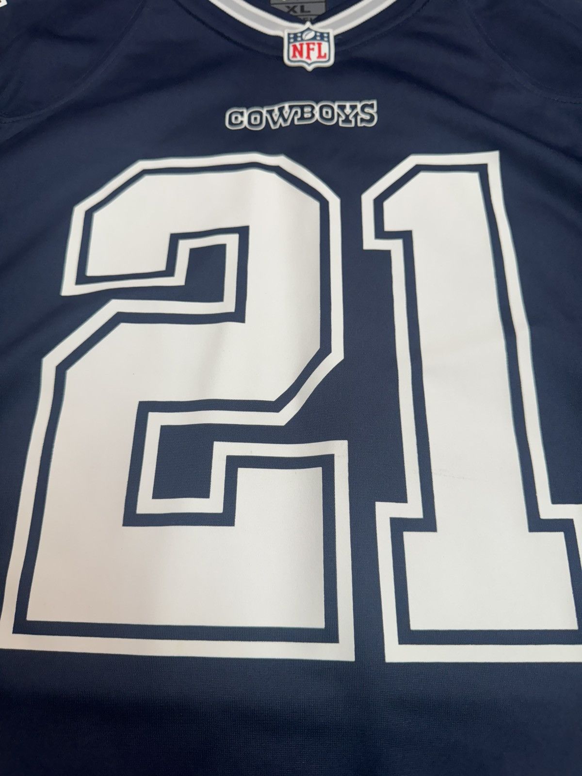 Nike Dallas Cowboys Ezekiel Elliot #21 NFL On Field Home Jersey Size US XL / EU 56 / 4 - 5 Thumbnail