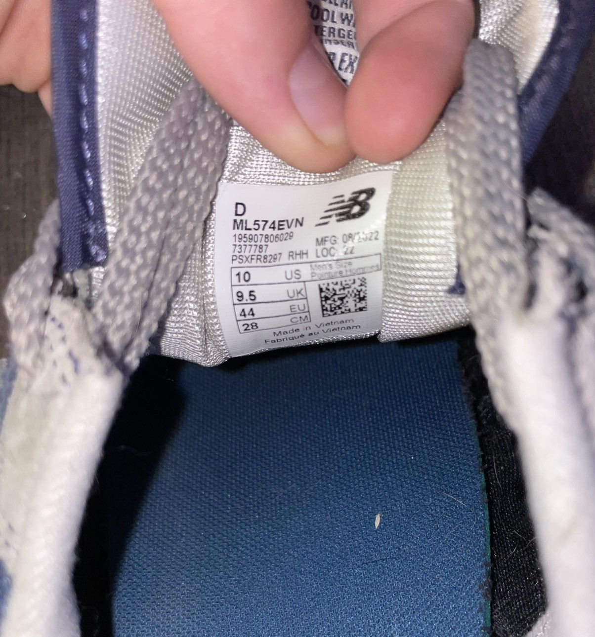 New Balance New Balance 574 Navy / Gray Size US 10 / EU 43 - 7 Thumbnail