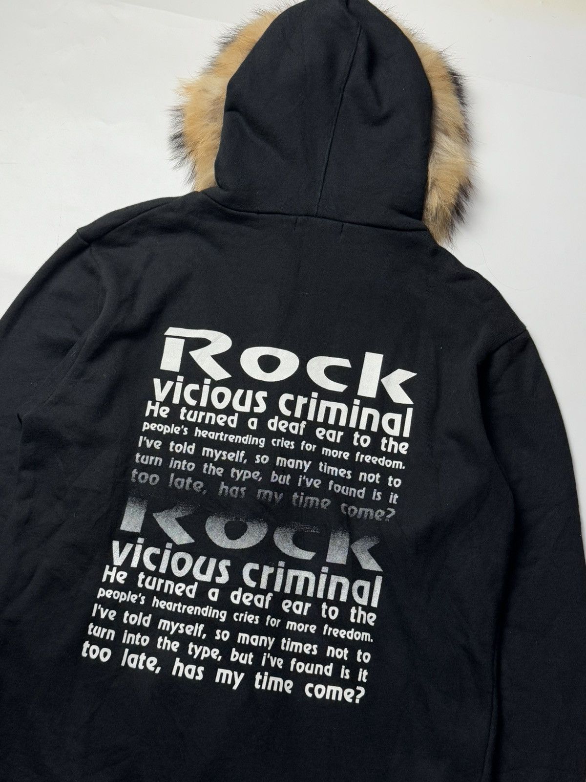 Hysteric Glamour × If Six Was Nine × Japanese Brand Intheattic Poem Rock Fur Hoodie Size US L / EU 52-54 / 3 - 3 Thumbnail