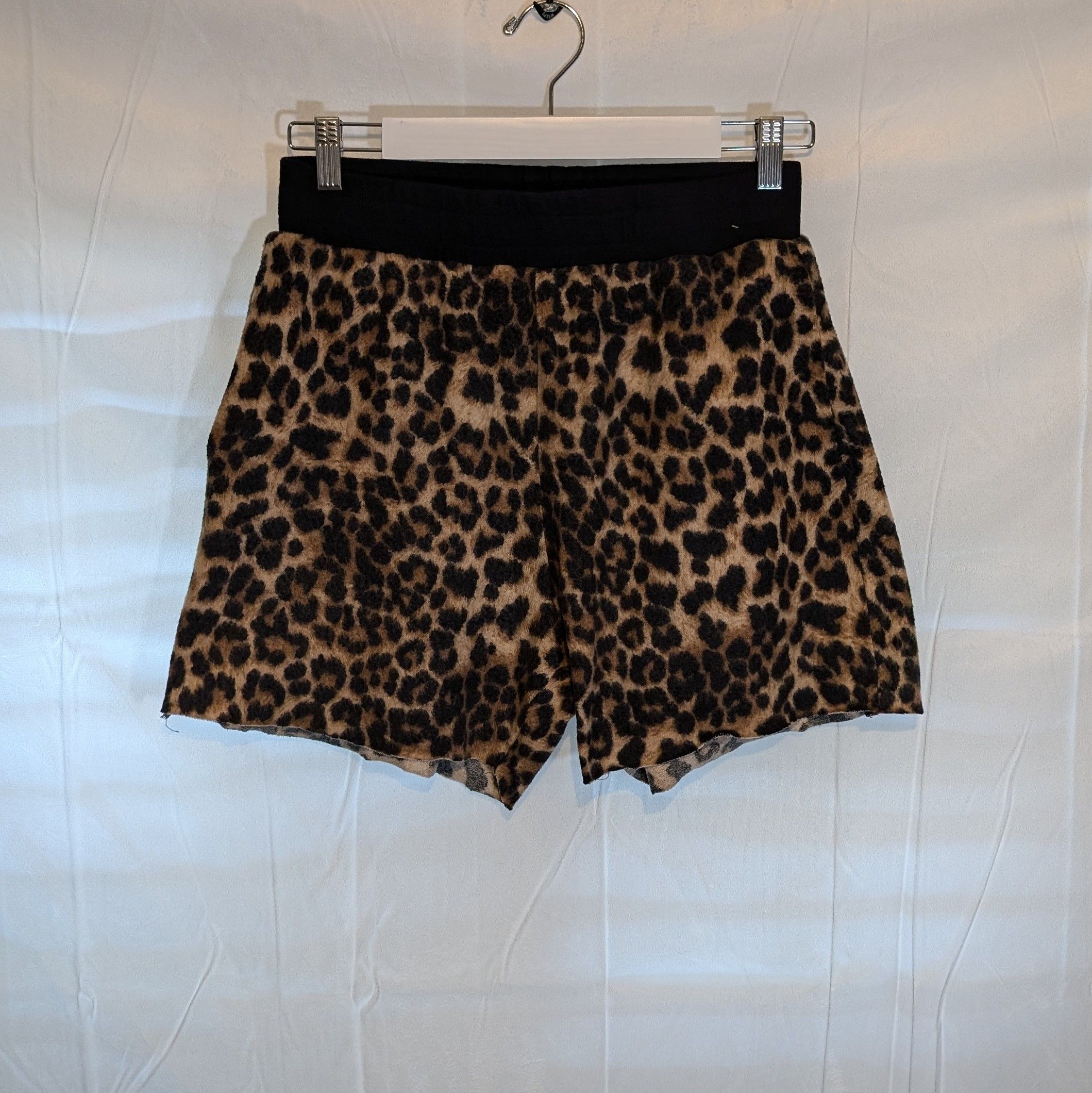 ALEXANDER DIGENOVA Brushed Leopard Raw Hem Shorts Size US 28 / EU 44 - 1 Thumbnail