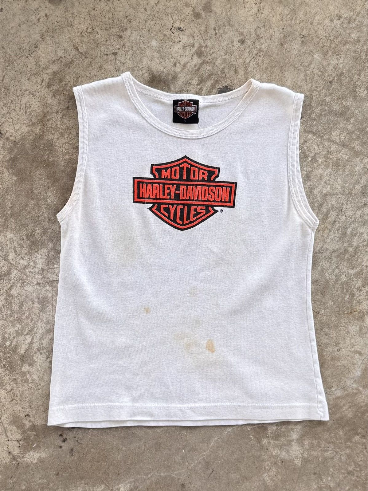 Vintage Vintage Harley Davidson Ribbed Tank Top Womens Large Size US L / EU 52-54 / 3 - 2 Thumbnail