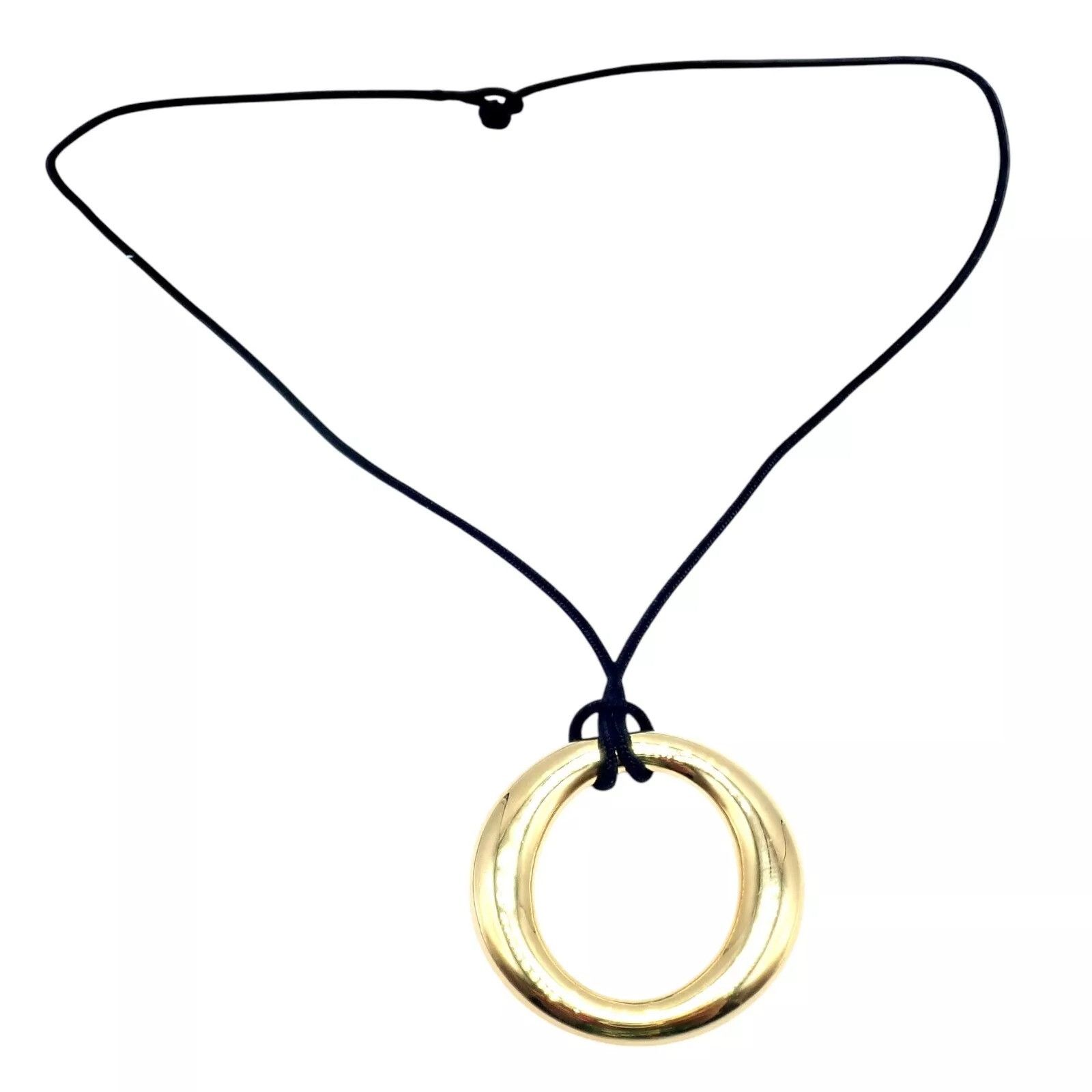 Tiffany & Co. 18k Yellow Gold Peretti 35mm Medium Sevillana Necklace Size ONE SIZE - 13 Thumbnail