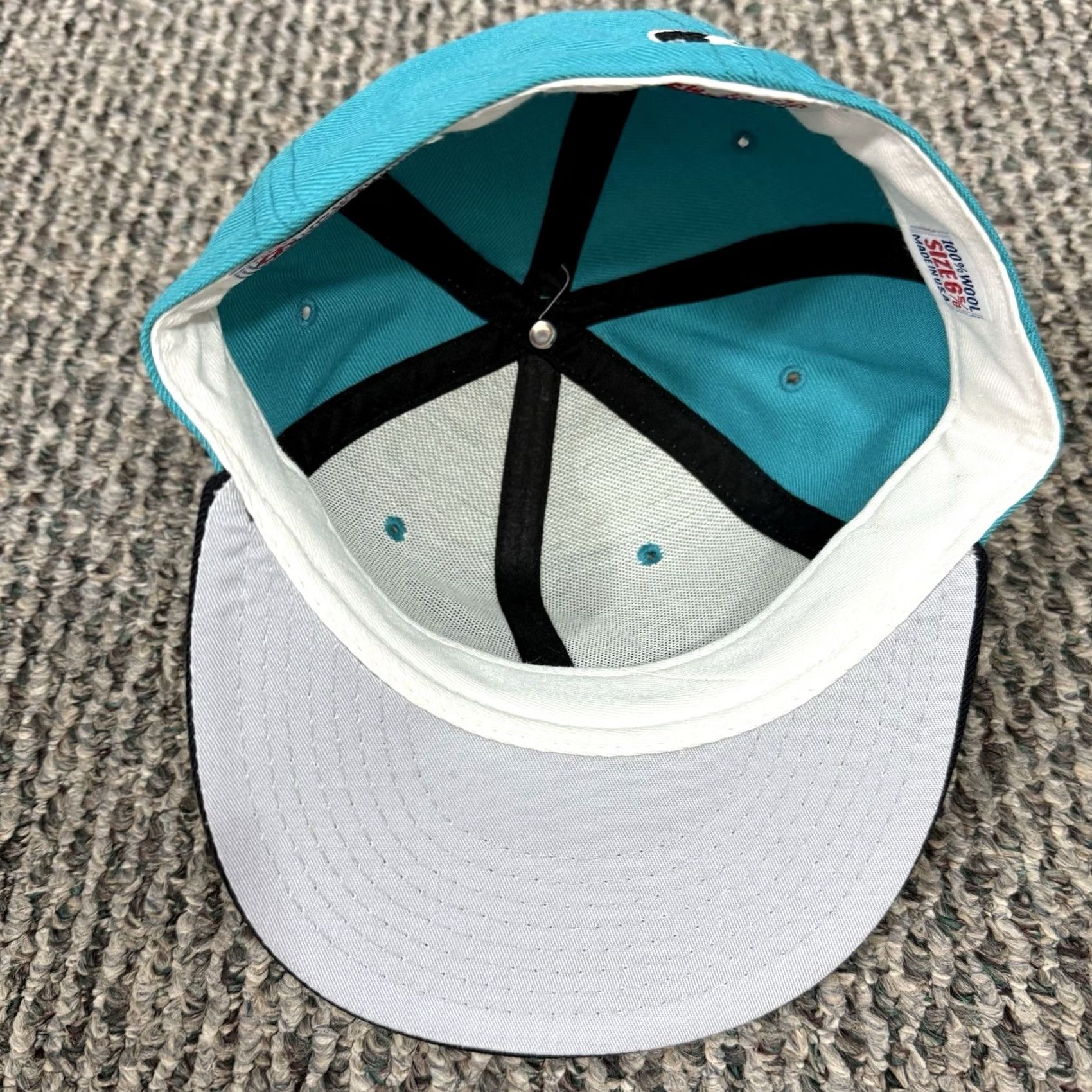 New Era VINTAGE New Era Florida Marlins Hat 6 5/8 Pro Model 90s Fitted Wool Cap MLB Blue Men Mens Cap Sports Baseball Hat Size ONE SIZE - 7 Thumbnail