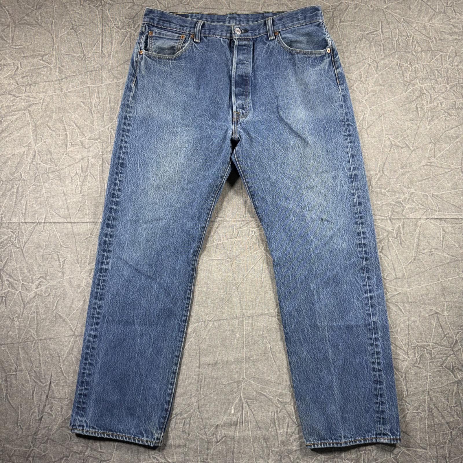 Other Levis Jeans Men's 38x33 Blue 501 Size US 38 / EU 54 - 3 Thumbnail