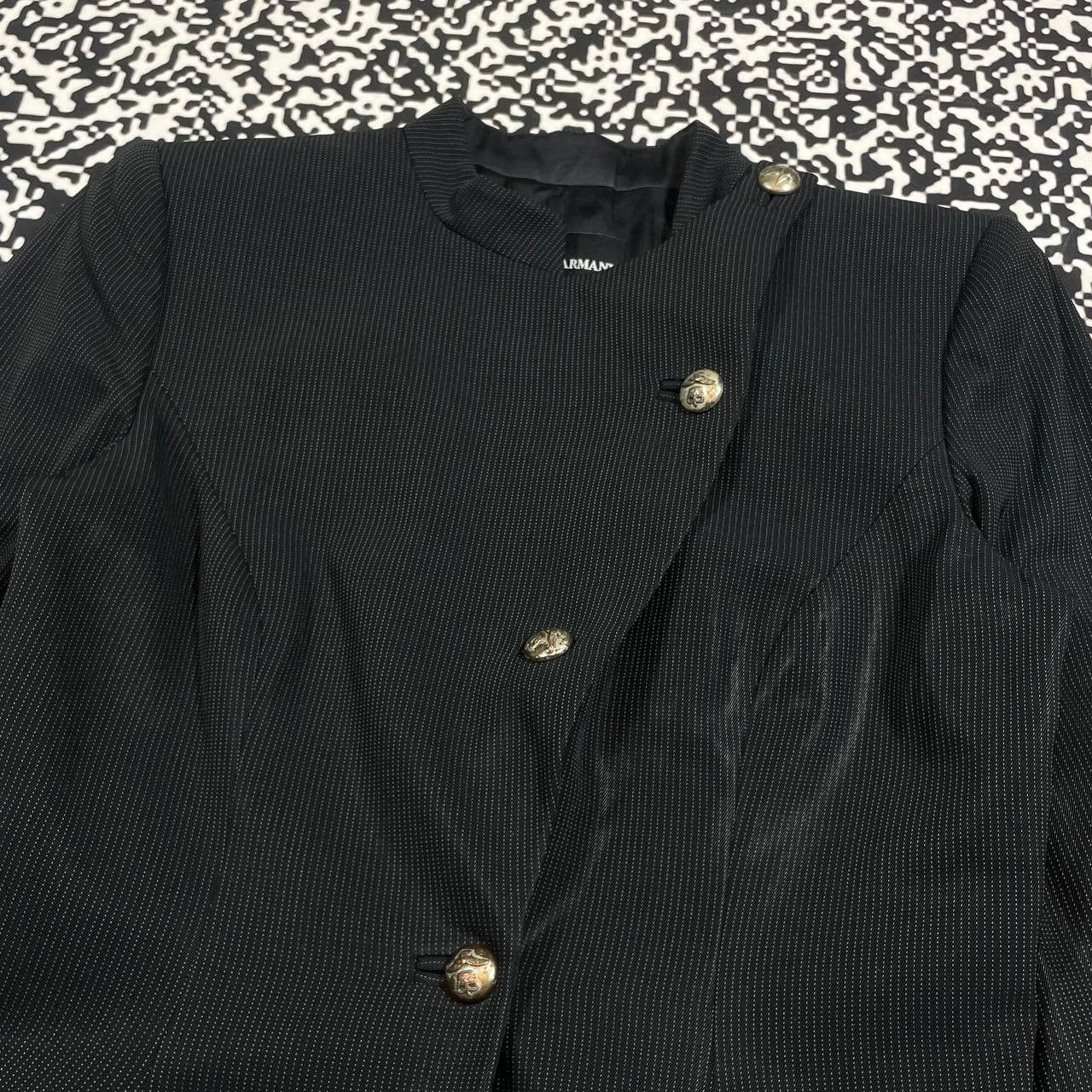 Giorgio Armani Vintage 90s Giorgio Armani Luxury Flared Napoleon Blazer Size M / US 6-8 / IT 42-44 - 9 Thumbnail