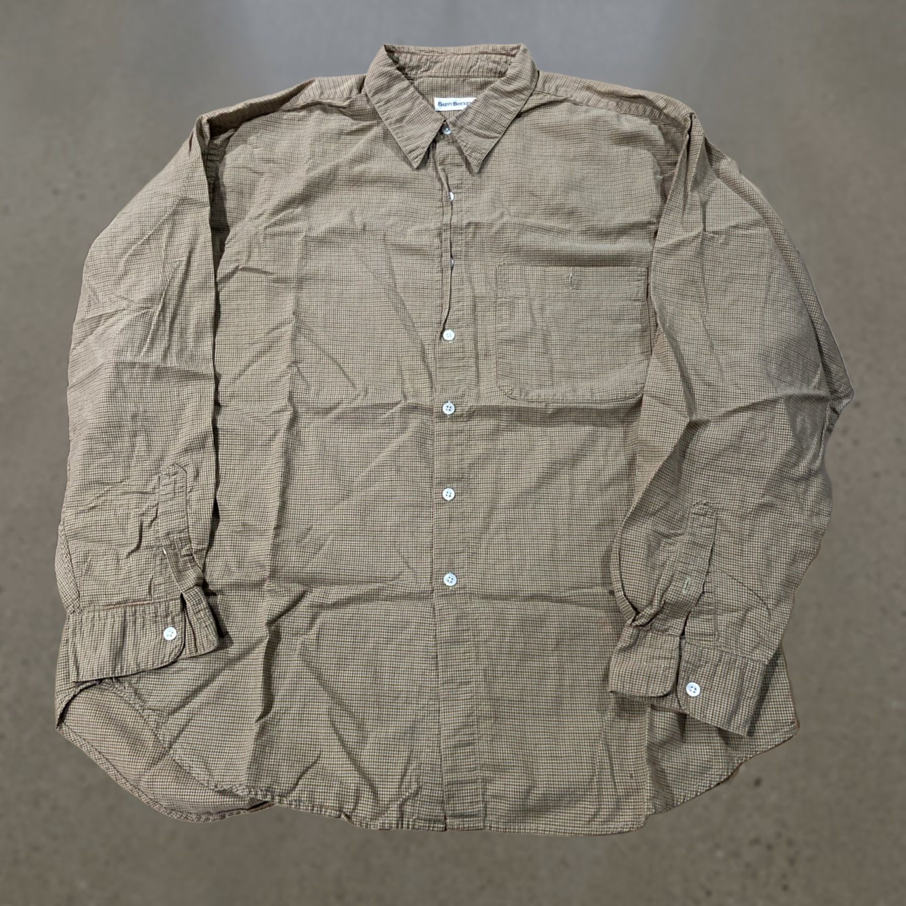 Vintage VINTAGE Barry Bricken Button-Up Shirt Men’s XL Yellow/White Check Cotton 90s Size US XL / EU 56 / 4 - 1 Thumbnail
