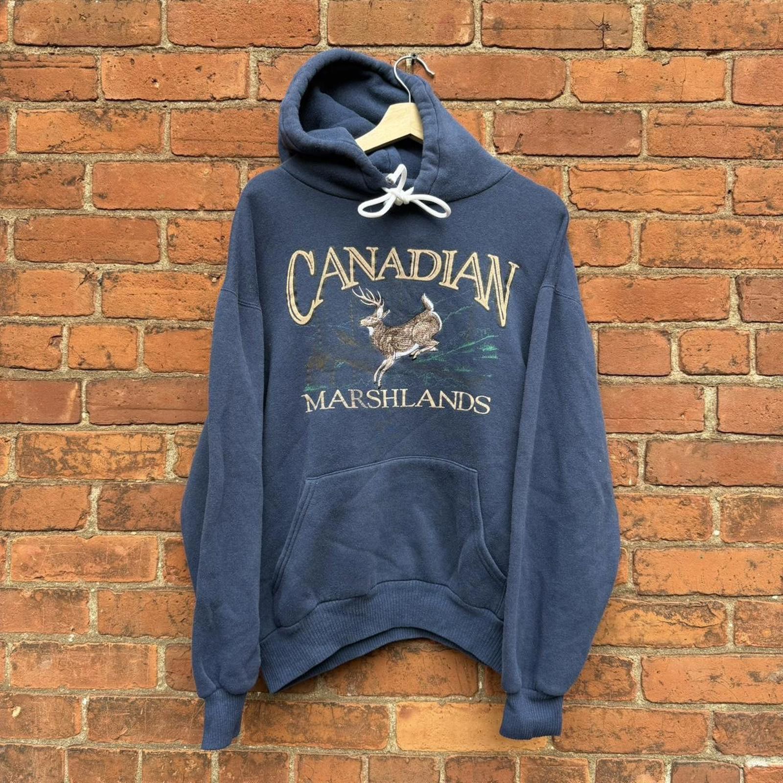 Other vintage embroidered Canadian marshlands hoodie 90s boxy L Size US L / EU 52-54 / 3 - 1 Thumbnail