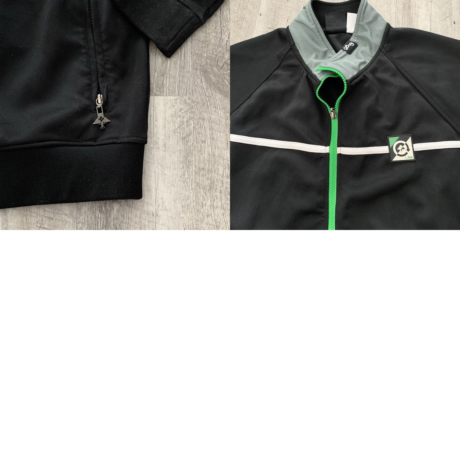 Vintage LRG Track Jacket Mens Large Black Hip Hop Y2K Streetwear Size US L / EU 52-54 / 3 - 8 Thumbnail