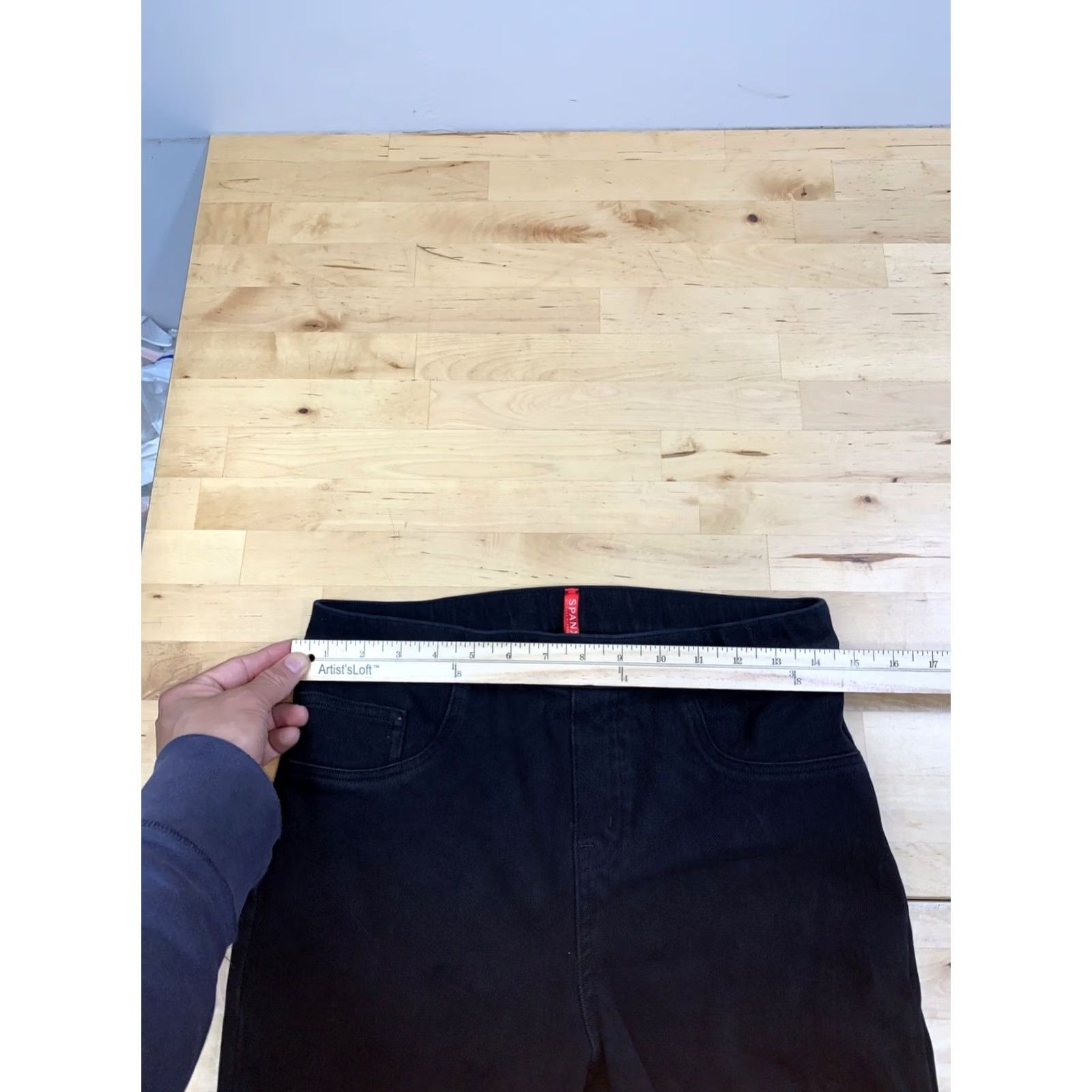 Spanx Spanx Leggings Women L Black Ankle Shaping Stretch Casual Size 36" / US 14 / IT 50 - 6 Thumbnail