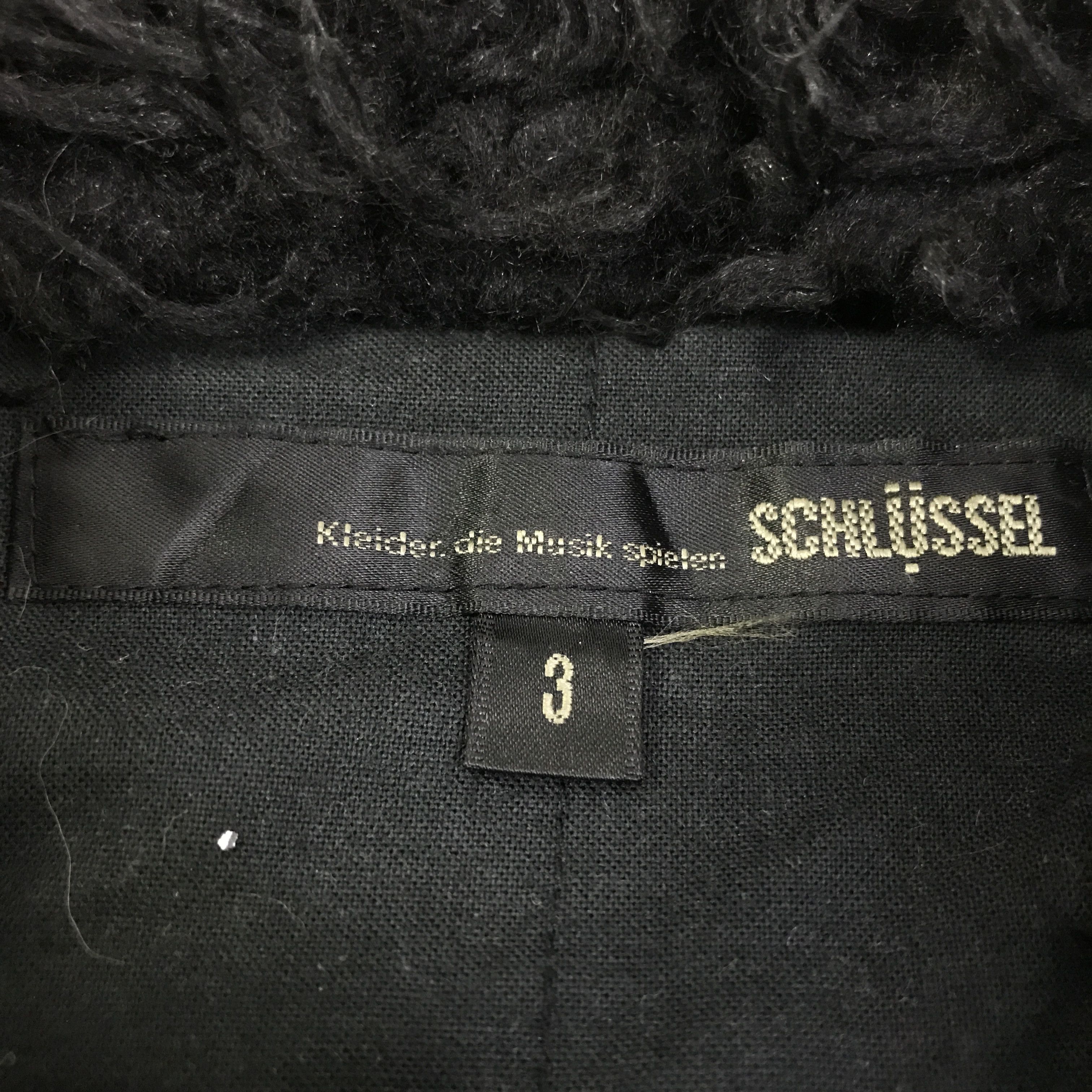 Schlussel Vintage Schlussel Black Denim punk design Jacket K125B14 Size US L / EU 52-54 / 3 - 14 Thumbnail