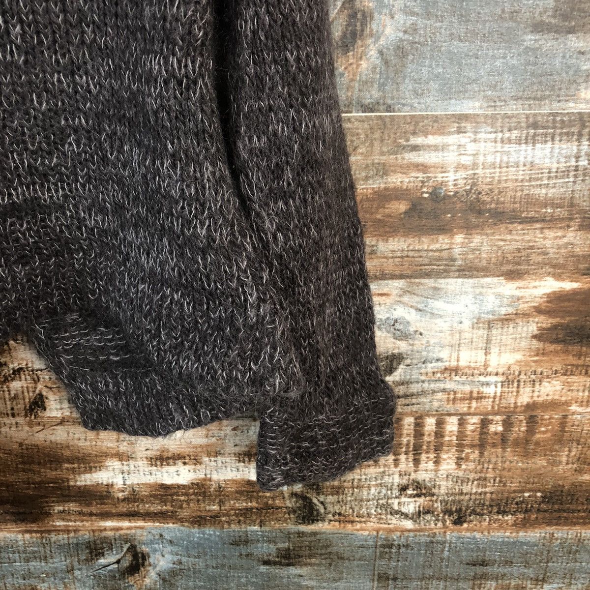 ABAHOUSE × Homespun Knitwear Abahouse Brown Cardigan mohair shaggy fur Knitwear #A2262 Size M / US 6-8 / IT 42-44 - 15 Thumbnail