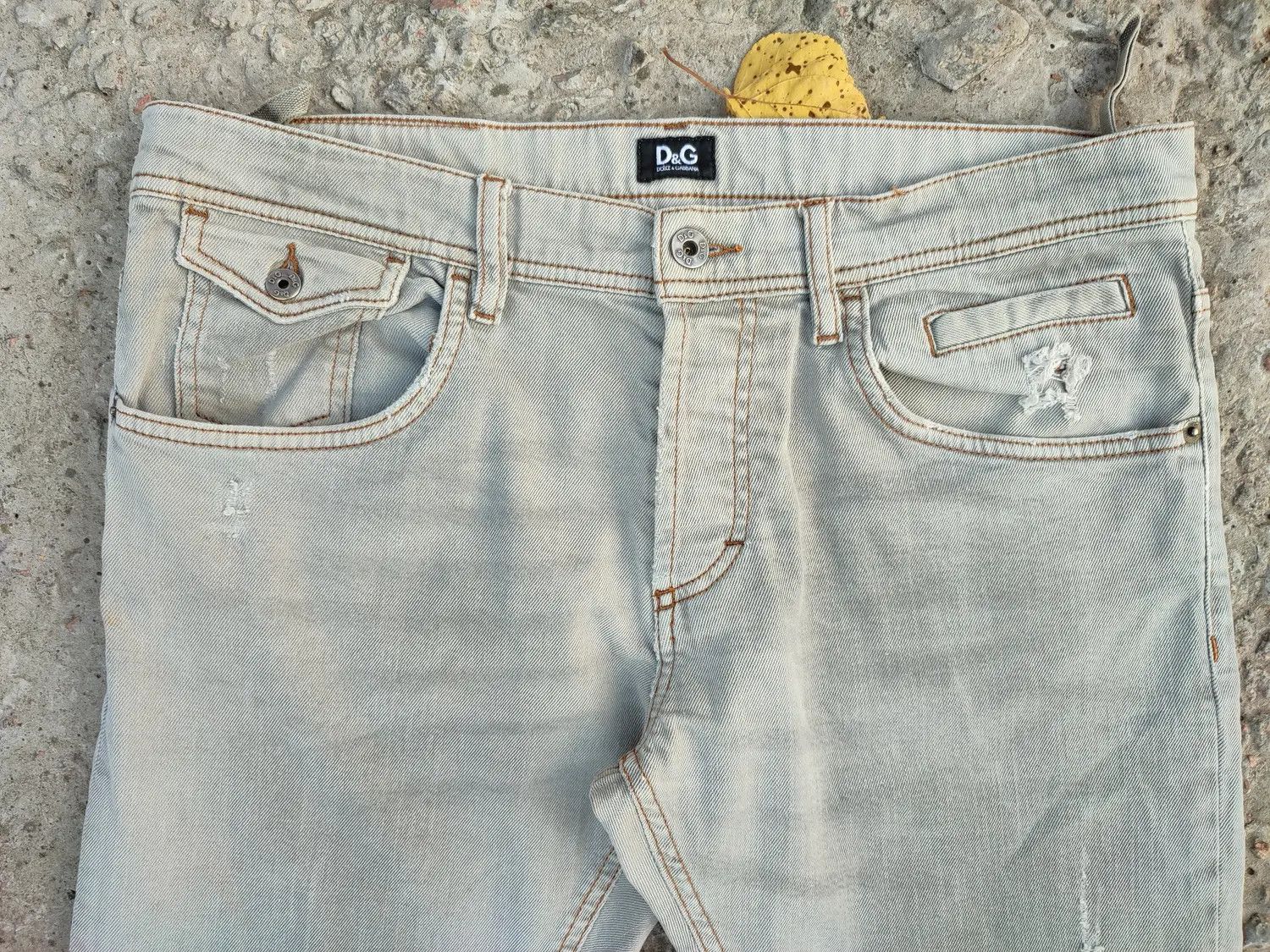 Dolce & Gabbana Dolce & Gabbana distressed grey denim Size US 34 / EU 50 - 4 Thumbnail
