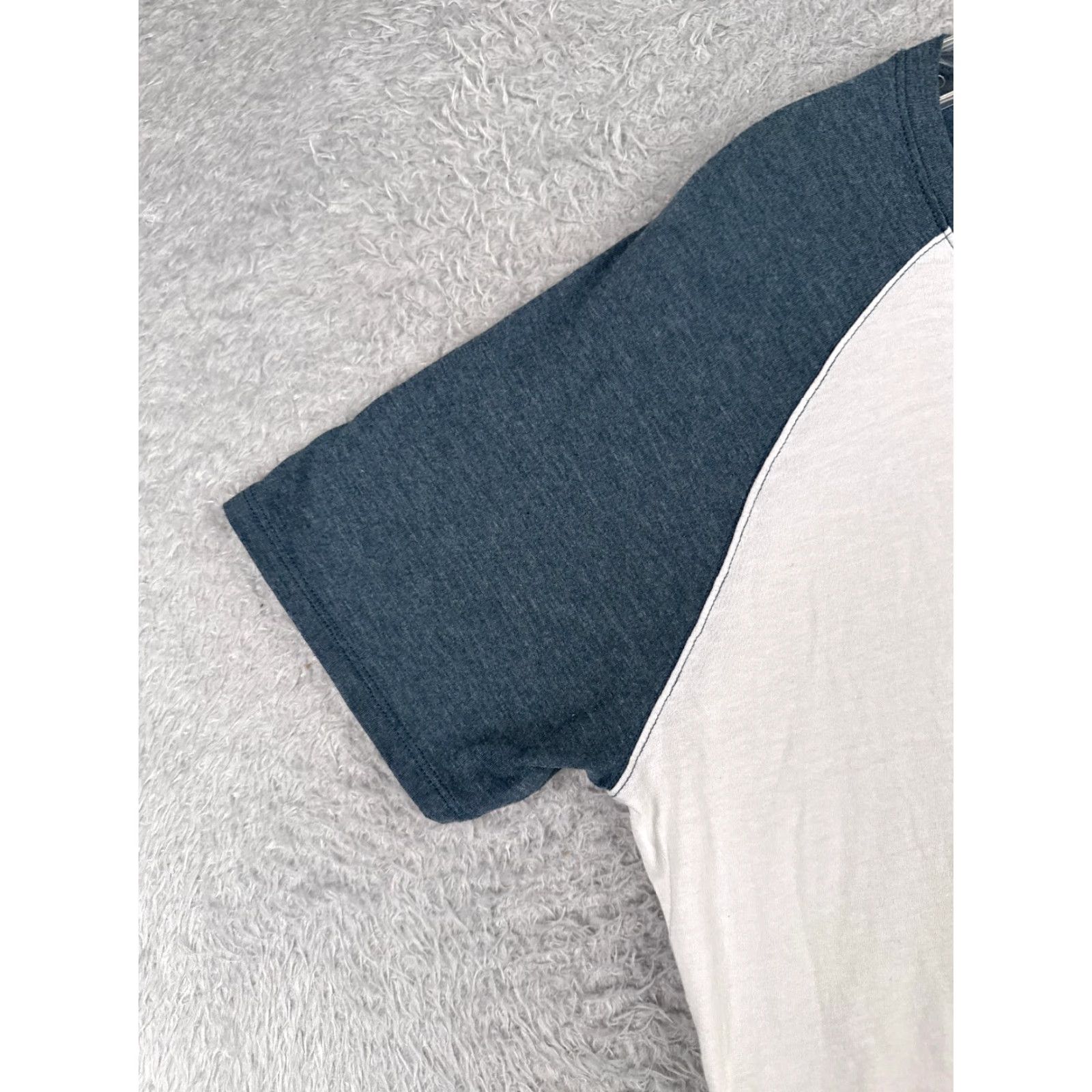 The North Face The North Face Women's T-Shirt XL Blue Short Sleeve Raglan Cotton Outdoor Casual Size XL / US 12-14 / IT 48-50 - 3 Thumbnail
