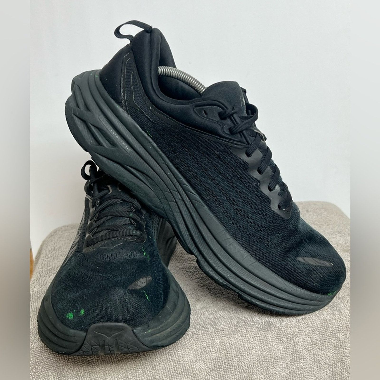 Hoka Hoka One One Bondi 8 Mens 11.5 4E X-Wide Triple Black Shoes Size US 11.5 / EU 44-45 - 4 Thumbnail
