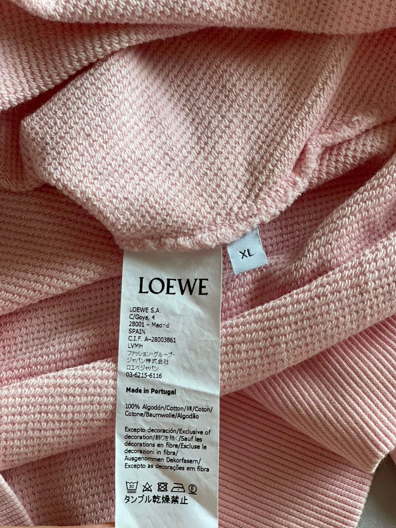 Loewe LOEWE Pink long-sleeved hoodie Size XL / US 12-14 / IT 48-50 - 4 Thumbnail