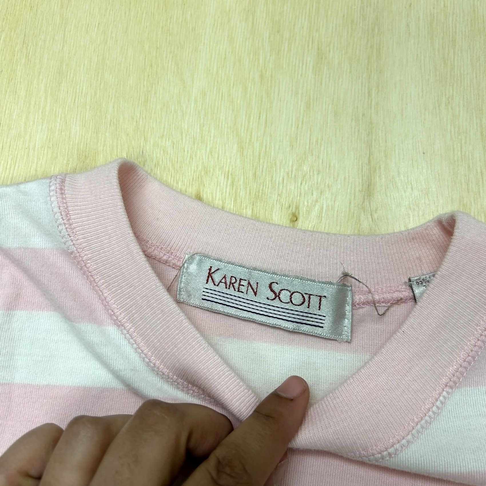 Vintage VINTAGE Karen Scott Tank Top Womens Med Pink White Striped Pocket Hong Kong Size M / US 6-8 / IT 42-44 - 3 Thumbnail