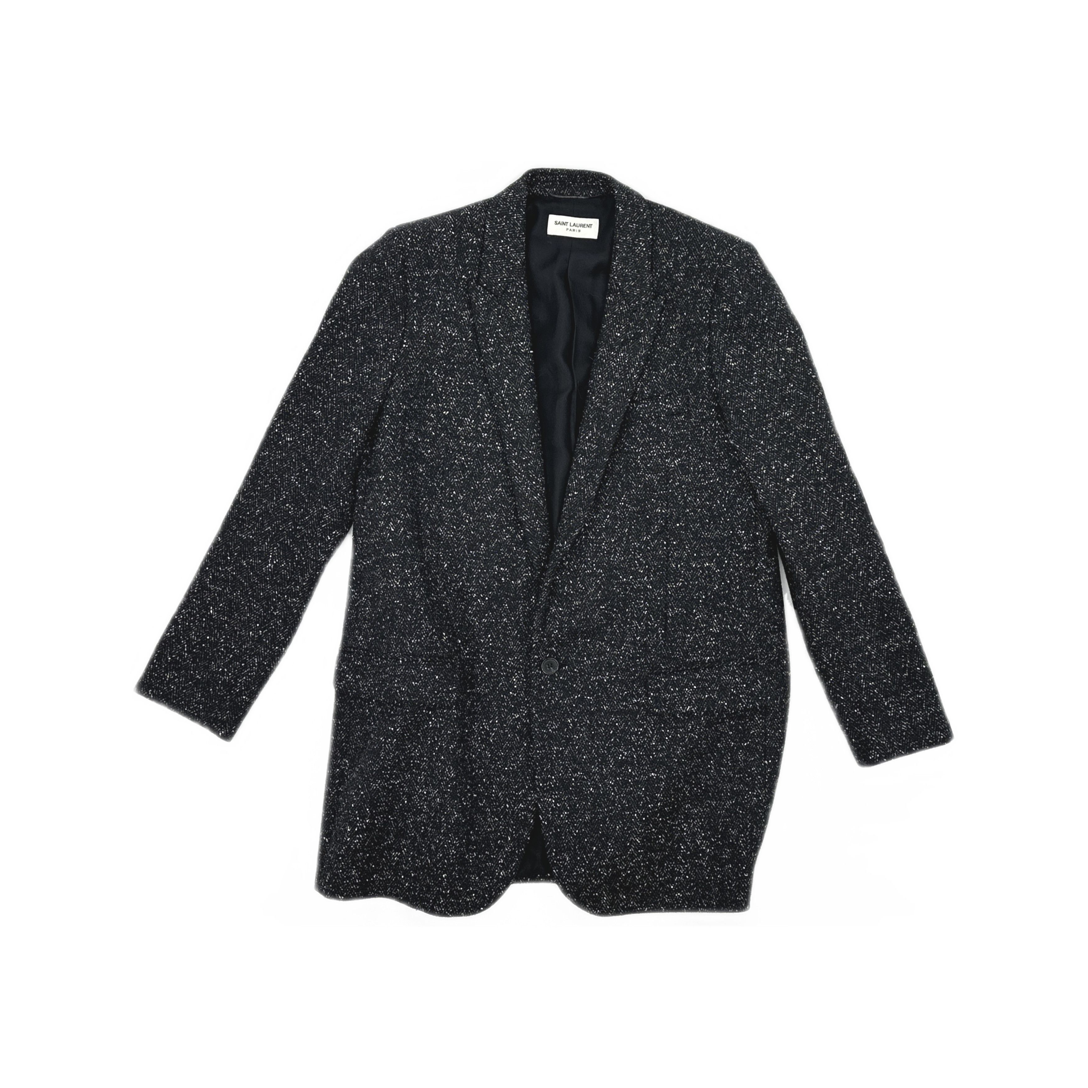 Saint Laurent Paris Saint Laurent Tweed Elbow Patch Blazer Size 40 Size M / US 6-8 / IT 42-44 - 1 Thumbnail