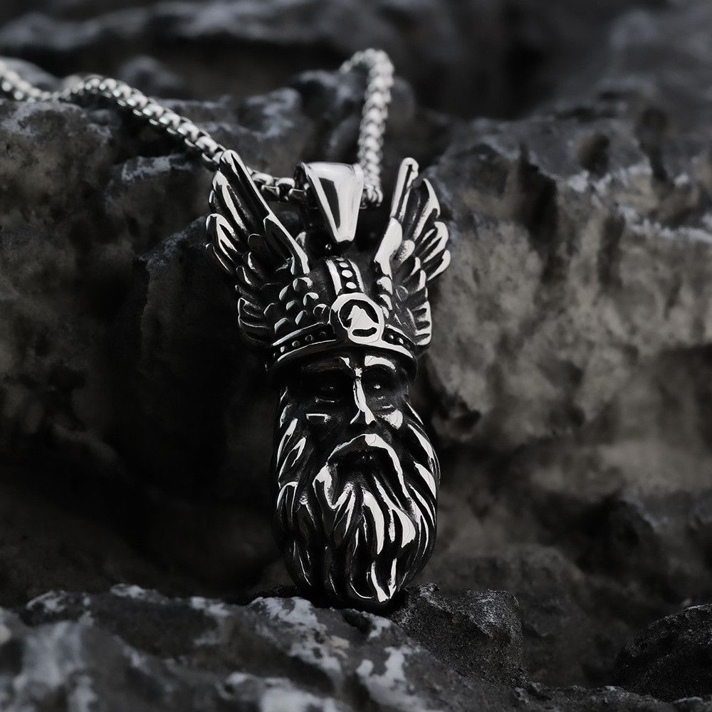 Jewelry Viking Portrait Necklace Size ONE SIZE - 3 Thumbnail