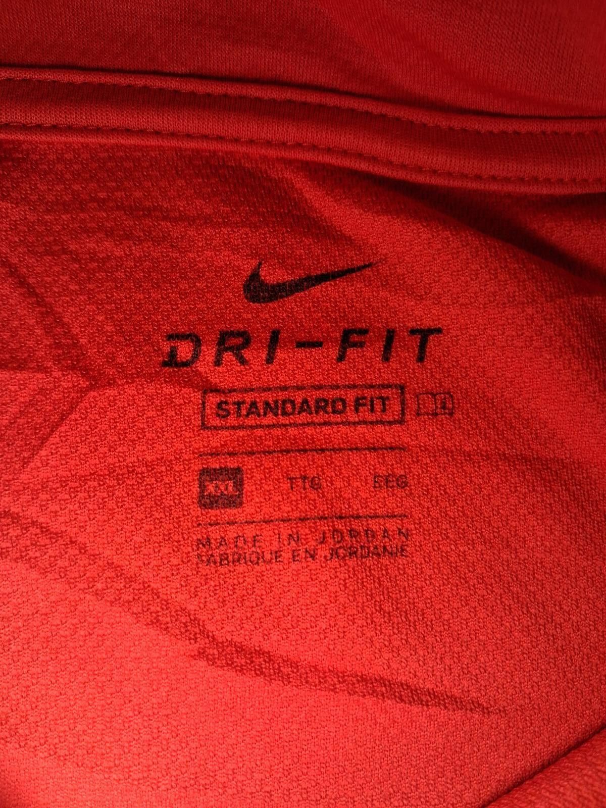 Nike VINTAGE Nike Dri Fit Quarter Zip Pullover Sweater XXL Red Size ONE SIZE - 2 Thumbnail