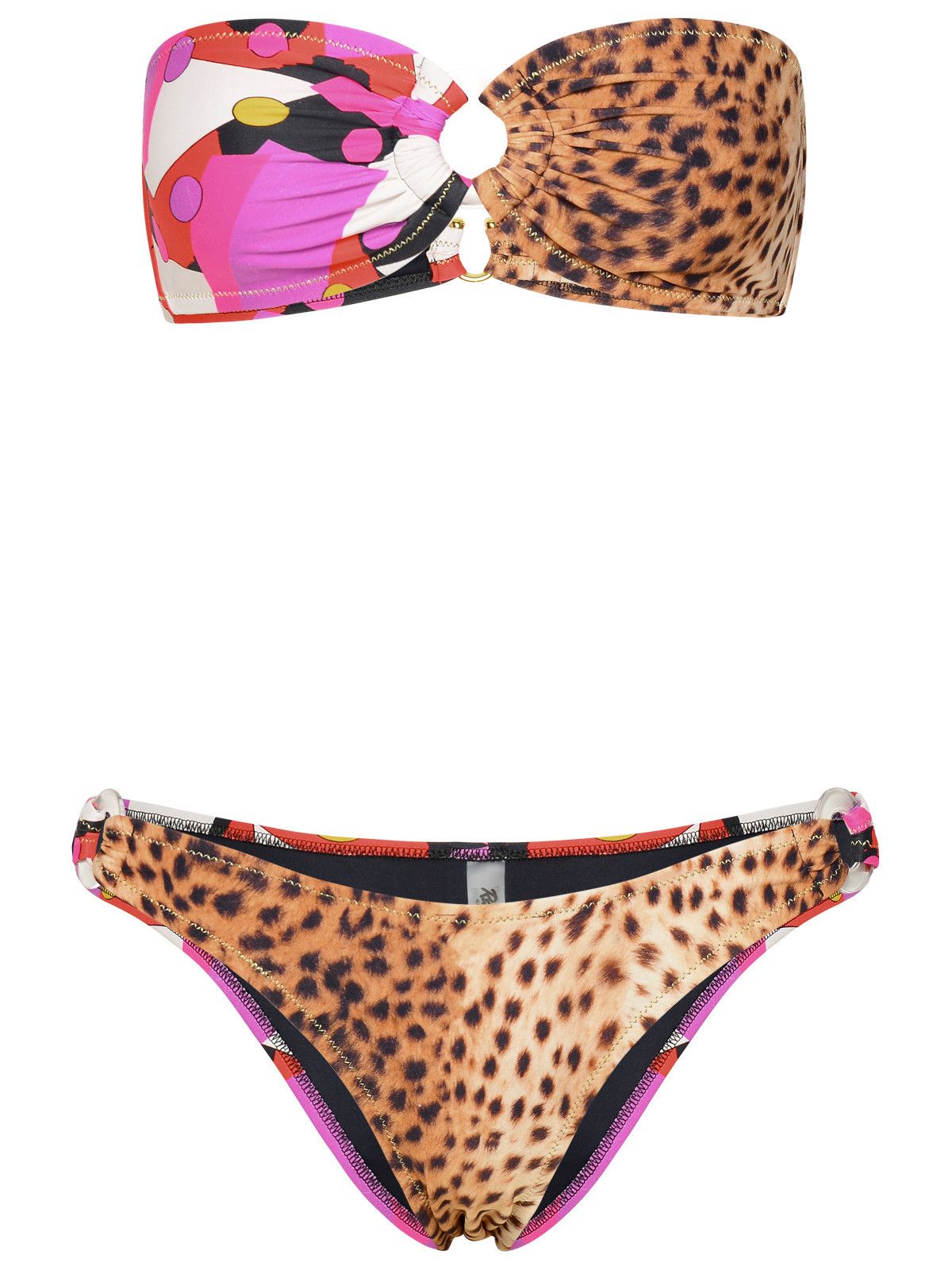 image of Reina Olga 'bandcamp' Multi Polyamide Blend Bikini Set, Women's (Size Large)
