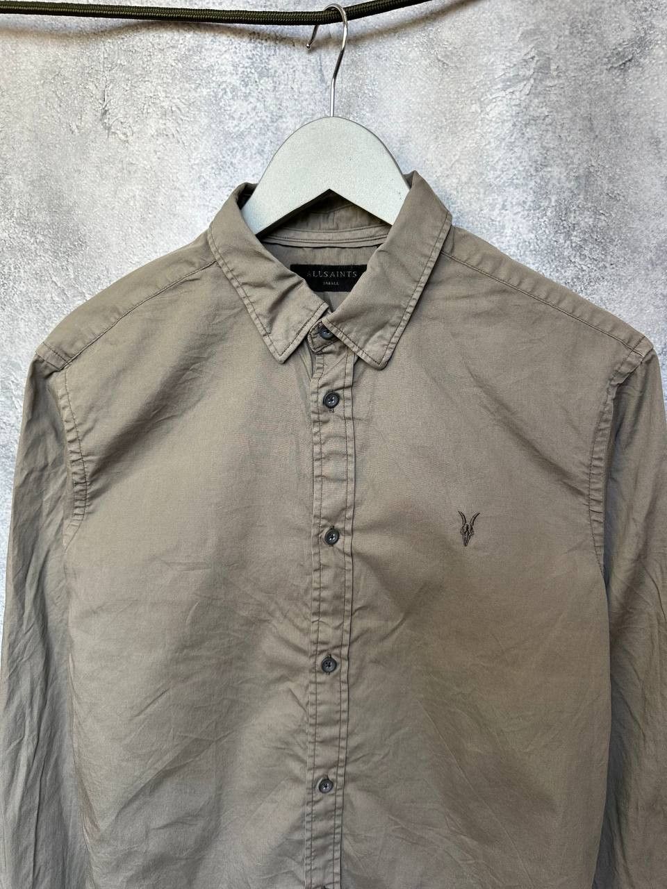 Allsaints ALLSAINTS Redondo Shirt Long Sleeve Gray Button Up Size US S / EU 44-46 / 1 - 5 Thumbnail