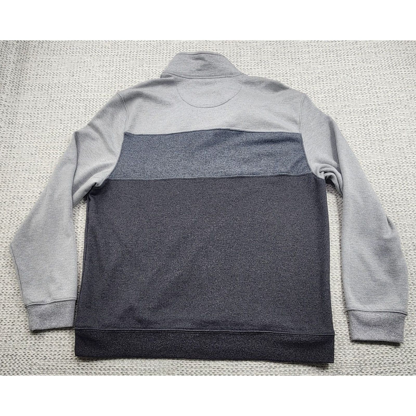 Izod IZOD Sweater Mens Large Gray Advantage Performance Stretch Quarter Zip Pullover Size US L / EU 52-54 / 3 - 6 Thumbnail