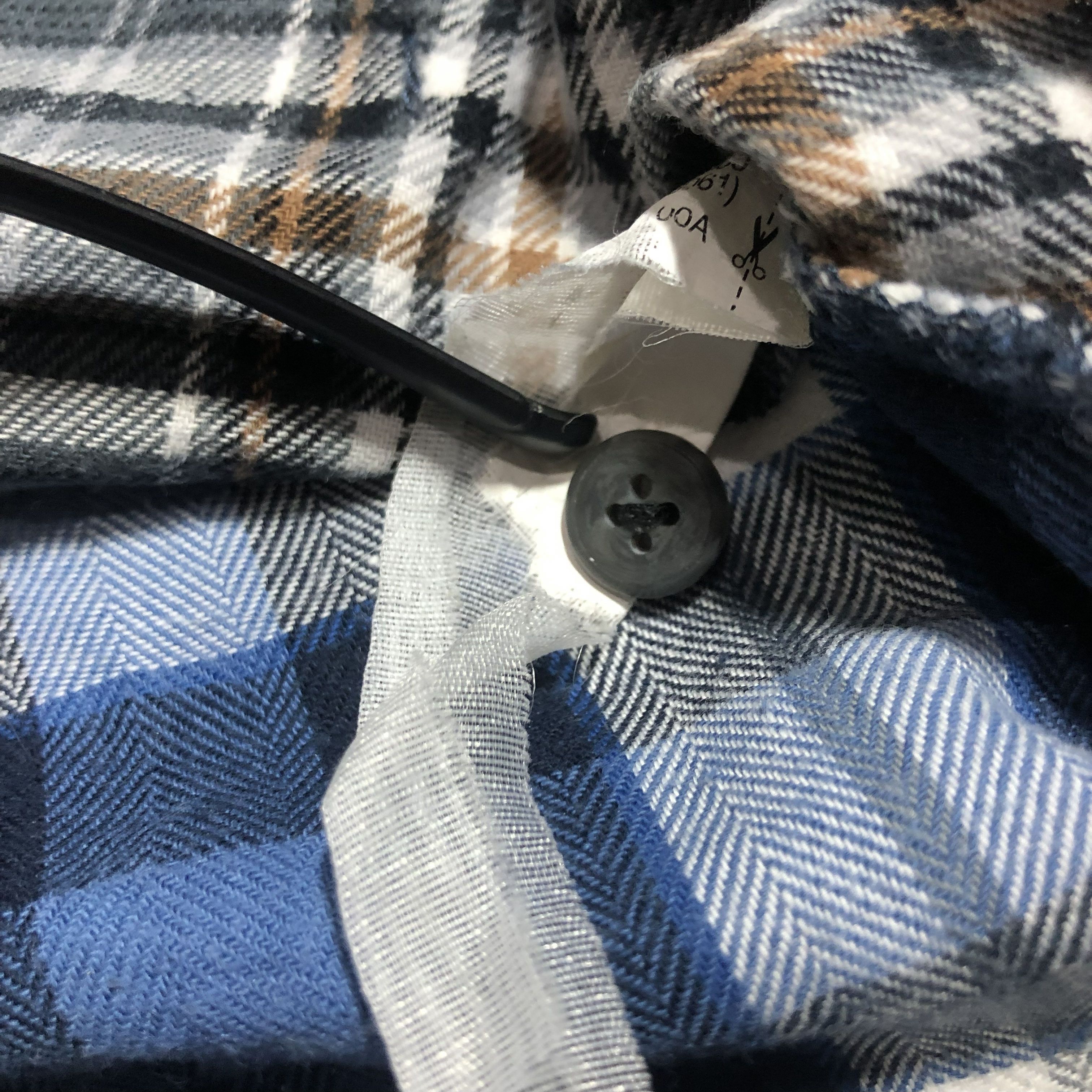 Zara Man Patchwork Flannel Shirt Size US L / EU 52-54 / 3 - 6 Thumbnail