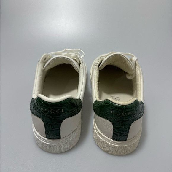 Gucci Gucci Ace Leather Web Low-Top Sneakers White Men’s GG 7/US 8 Size US 8 / EU 41 - 4 Thumbnail