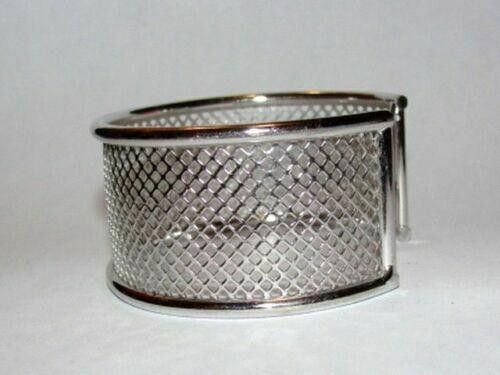 Designer Sterling Silver Fish Net Cuff Bracelet Size ONE SIZE - 2 Thumbnail