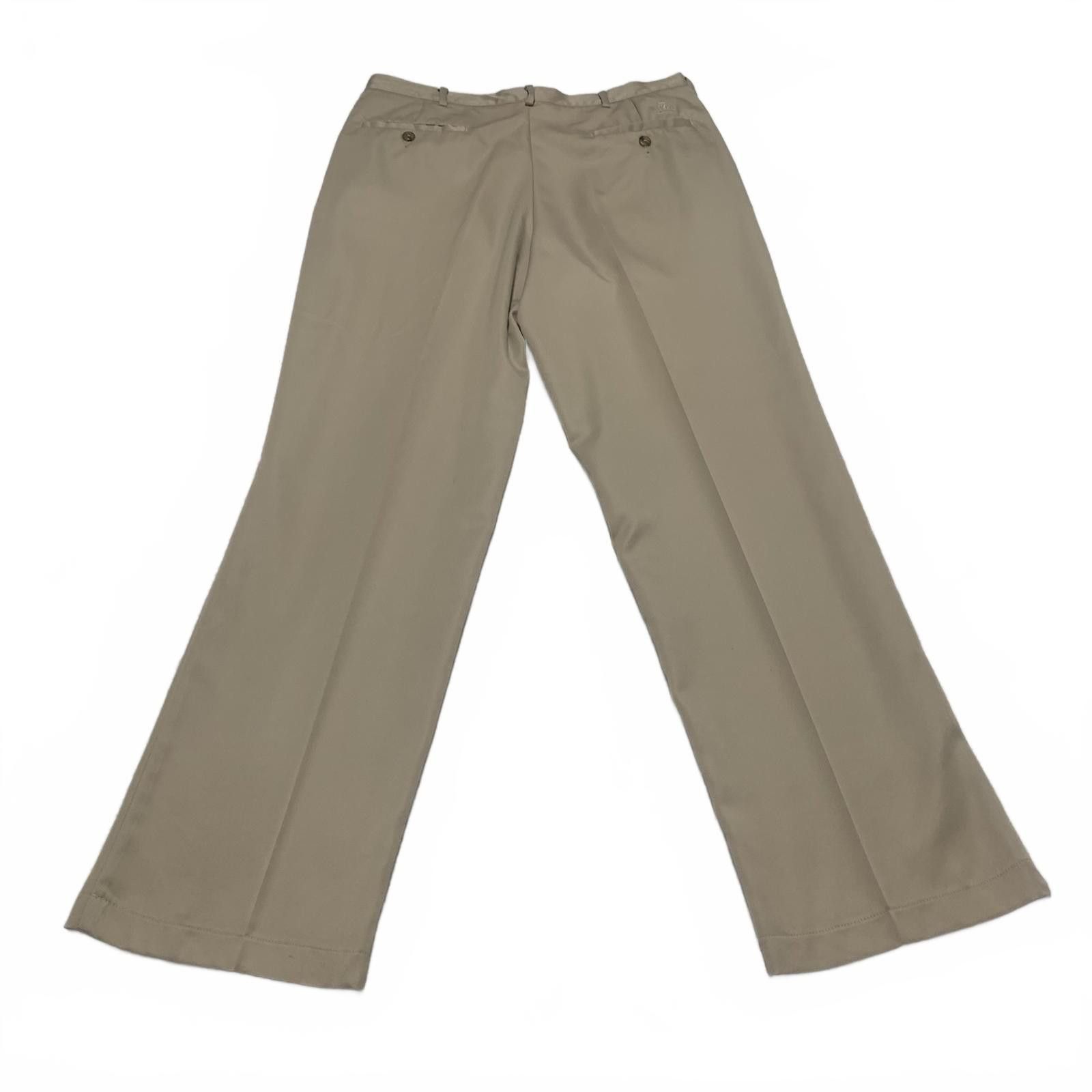 Tommy Hilfiger Tommy Hilfiger Men's Size 34x32 Khaki Wide-Leg Pants Size 42R - 3 Thumbnail