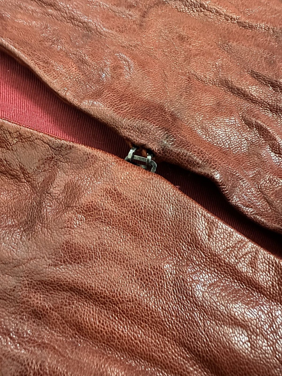 Shellac Shellac Burgundy Goatskin Jacket Size US XS / EU 42 / 0 - 4 Thumbnail