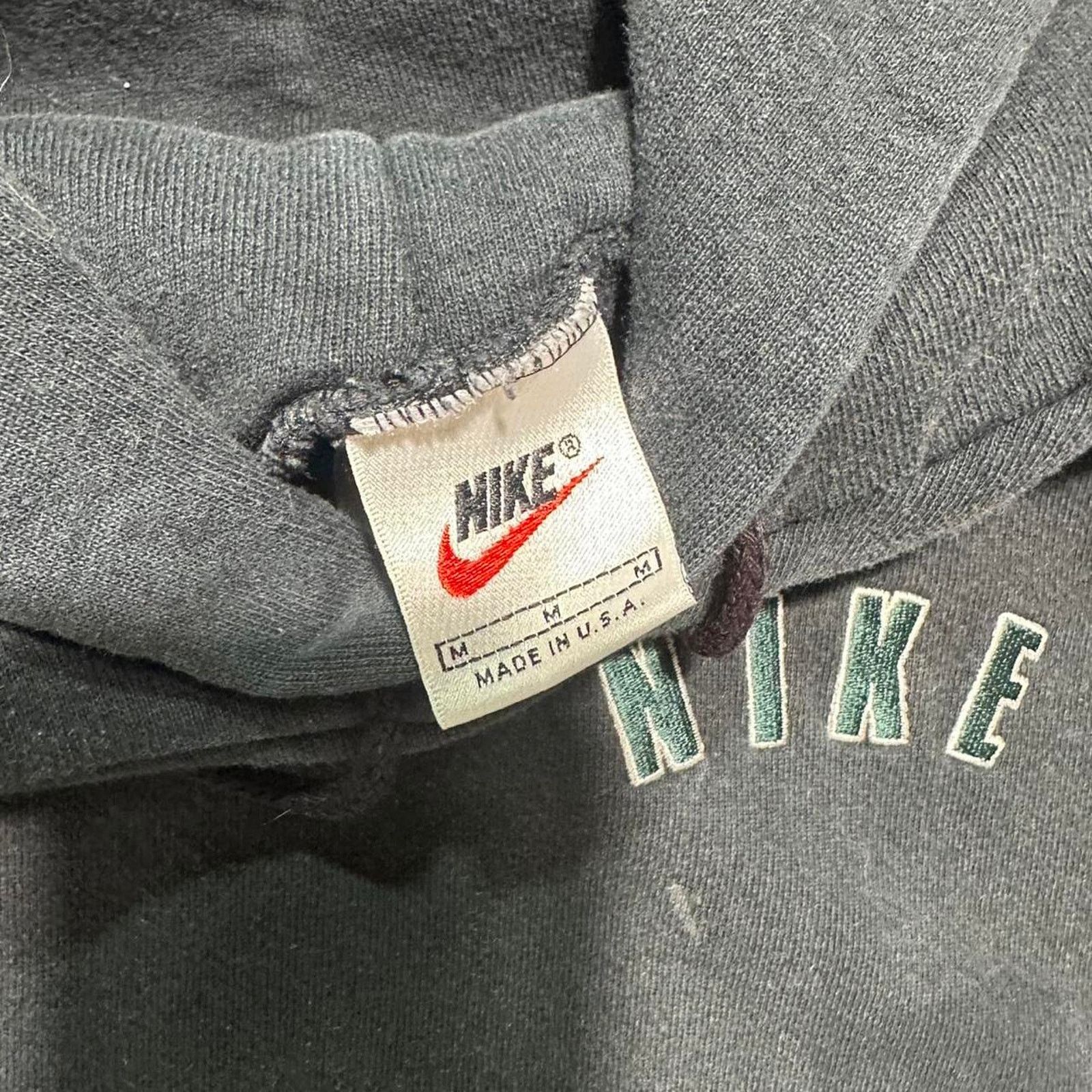 Nike Vintage 90s Nike Embroidered Spell Out Hoodie Sweatshirt Size US M / EU 48-50 / 2 - 5 Thumbnail
