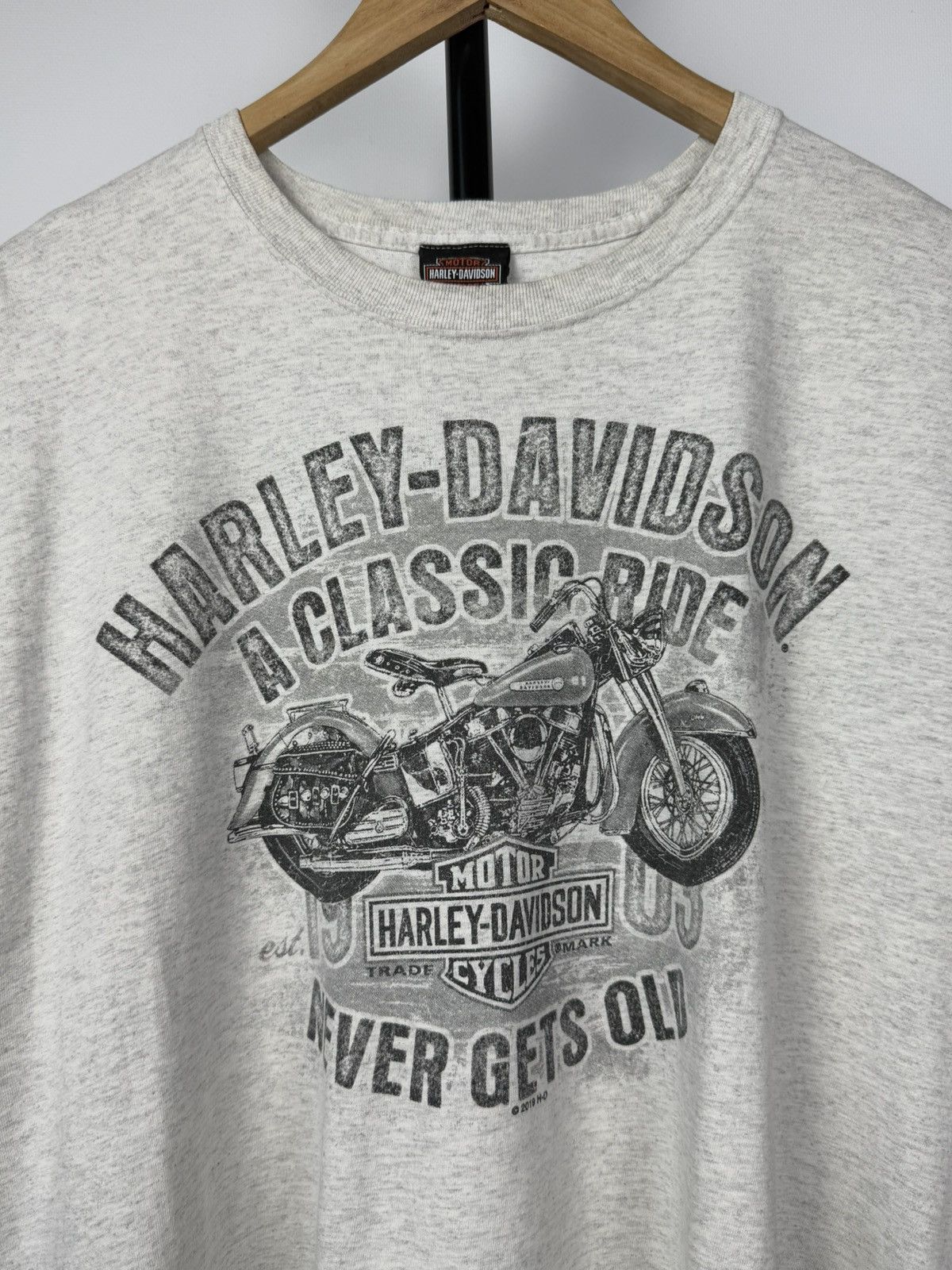 Harley Davidson × Vintage 2019 Harley Davidson Moto Racing Biker Tee Shirt Y2K 00s Size US XL / EU 56 / 4 - 2 Thumbnail